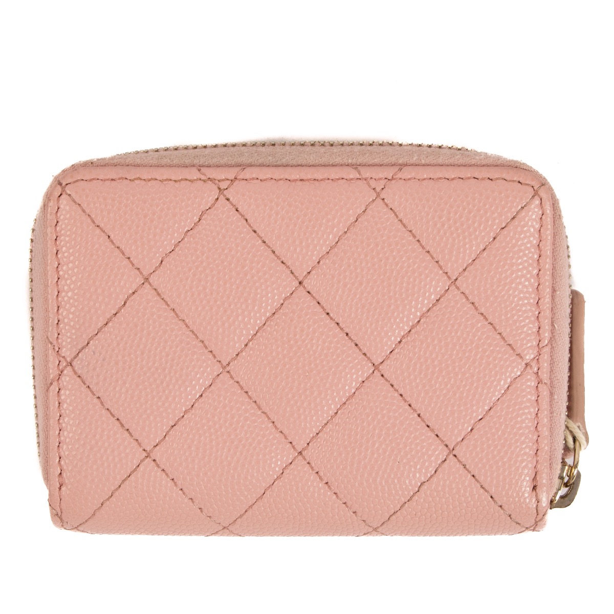 Chanel Pink Caviar Card Holder Wallet Labellov Buy and Sell