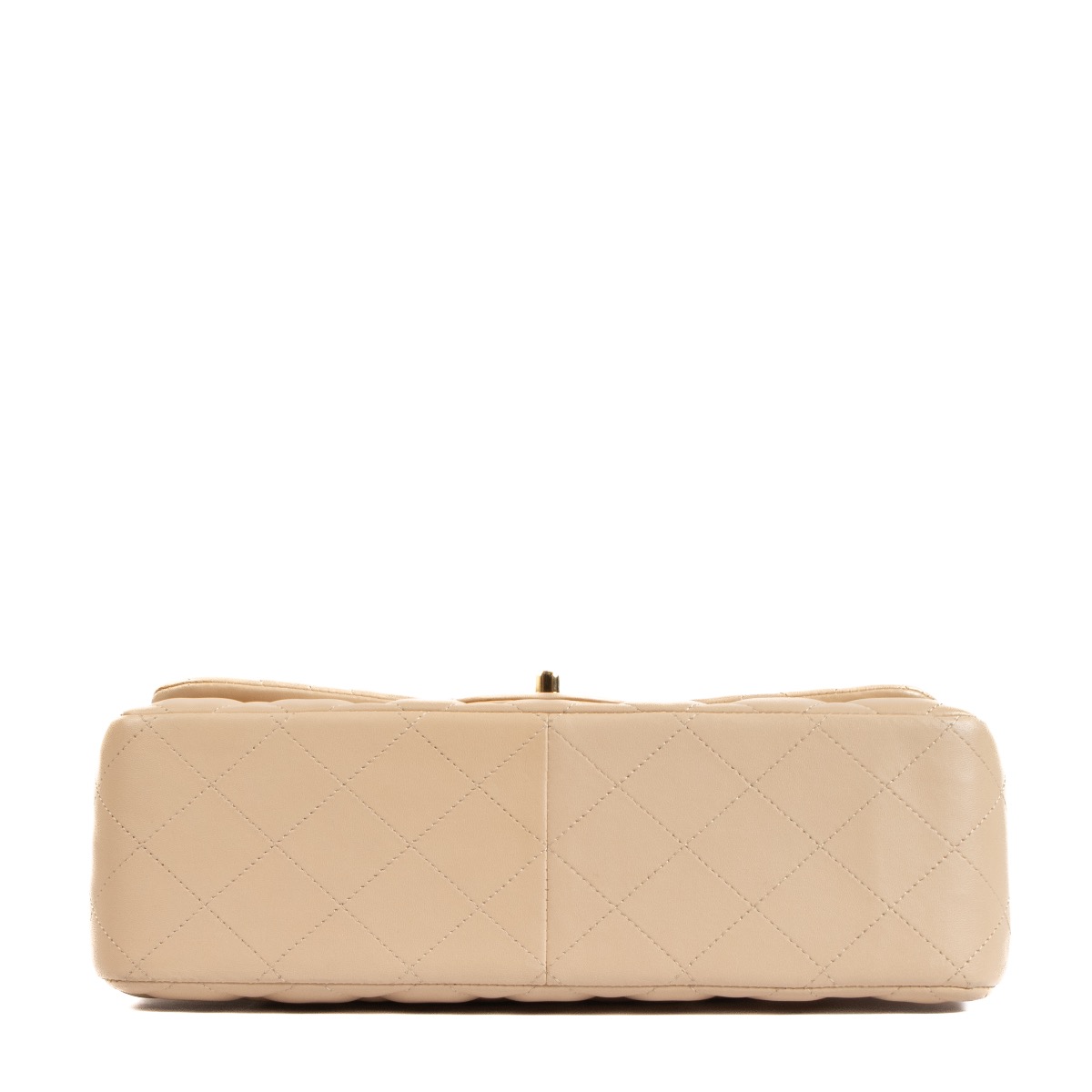 Chanel Beige Lambskin Large Classic Flap Bag ○ Labellov ○ Buy
