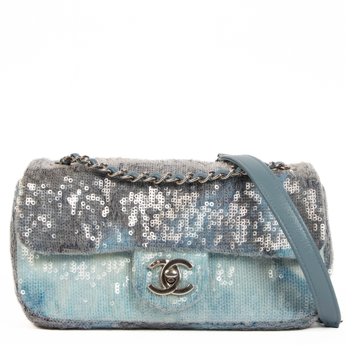 18S Blue Sequin Waterfall CC Backpack