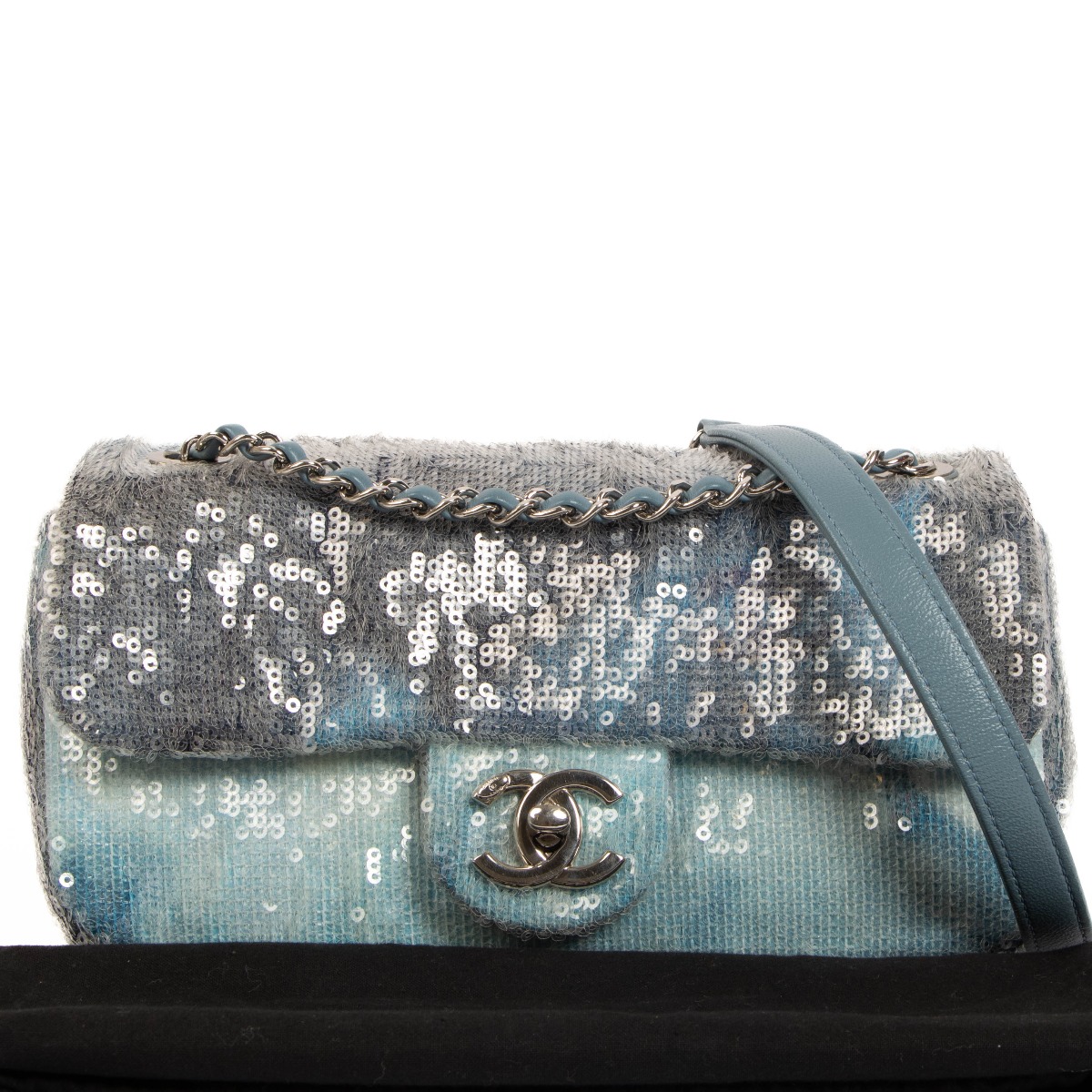 Chanel glitter bag discount