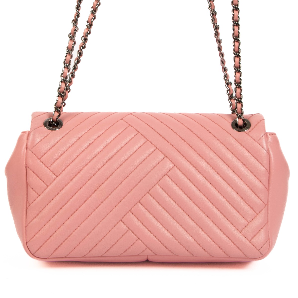 Chanel Pink Lambskin Small CC Crossing Flap Bag Labellov Buy