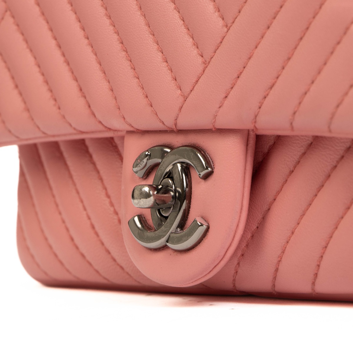 Chanel Pink Lambskin Small CC Crossing Flap Bag ○ Labellov ○ Buy