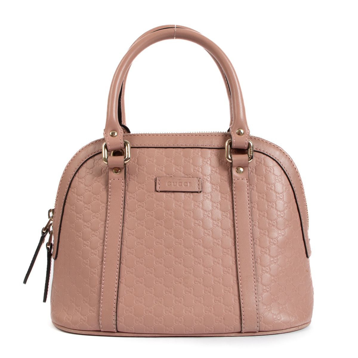 Gucci Pink Microguccisima Mini Dome Bag Labellov Buy and