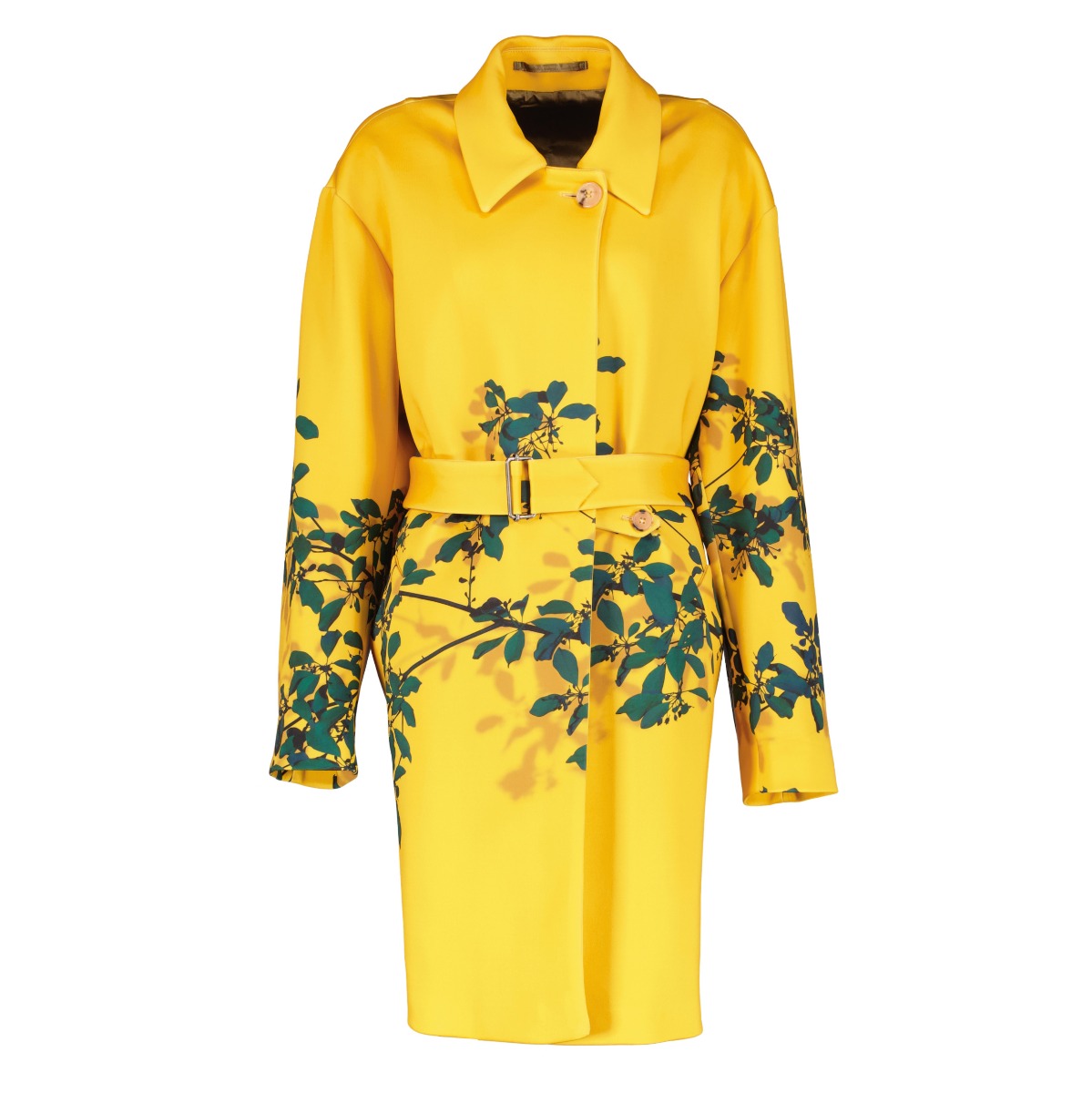 Yellow clearance floral coat