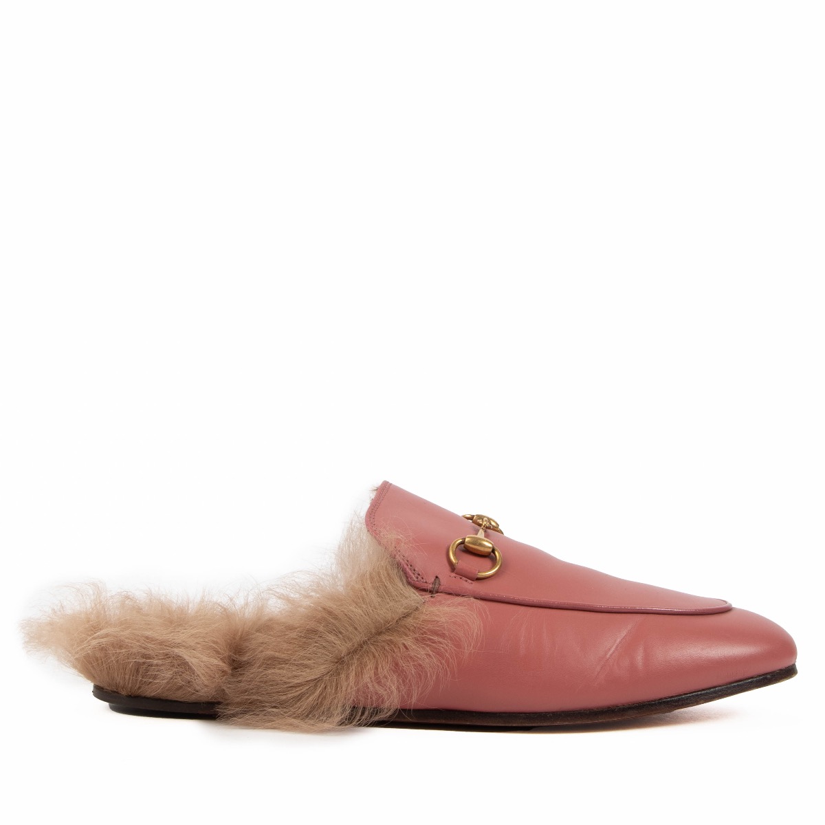 Gucci outlet flats fur