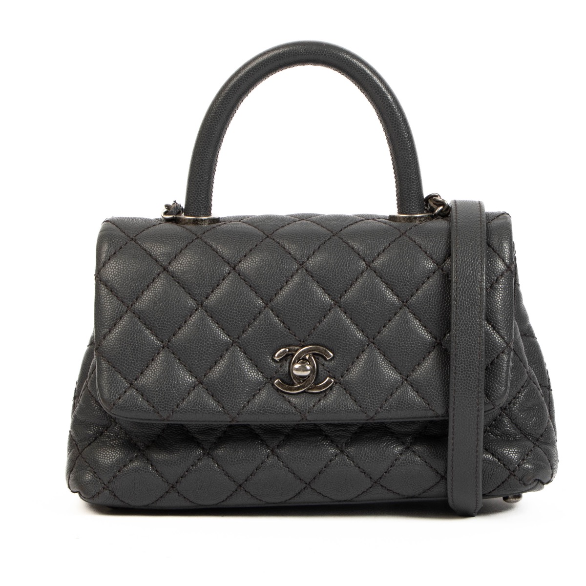 Chanel coco handle deals mini size in cm