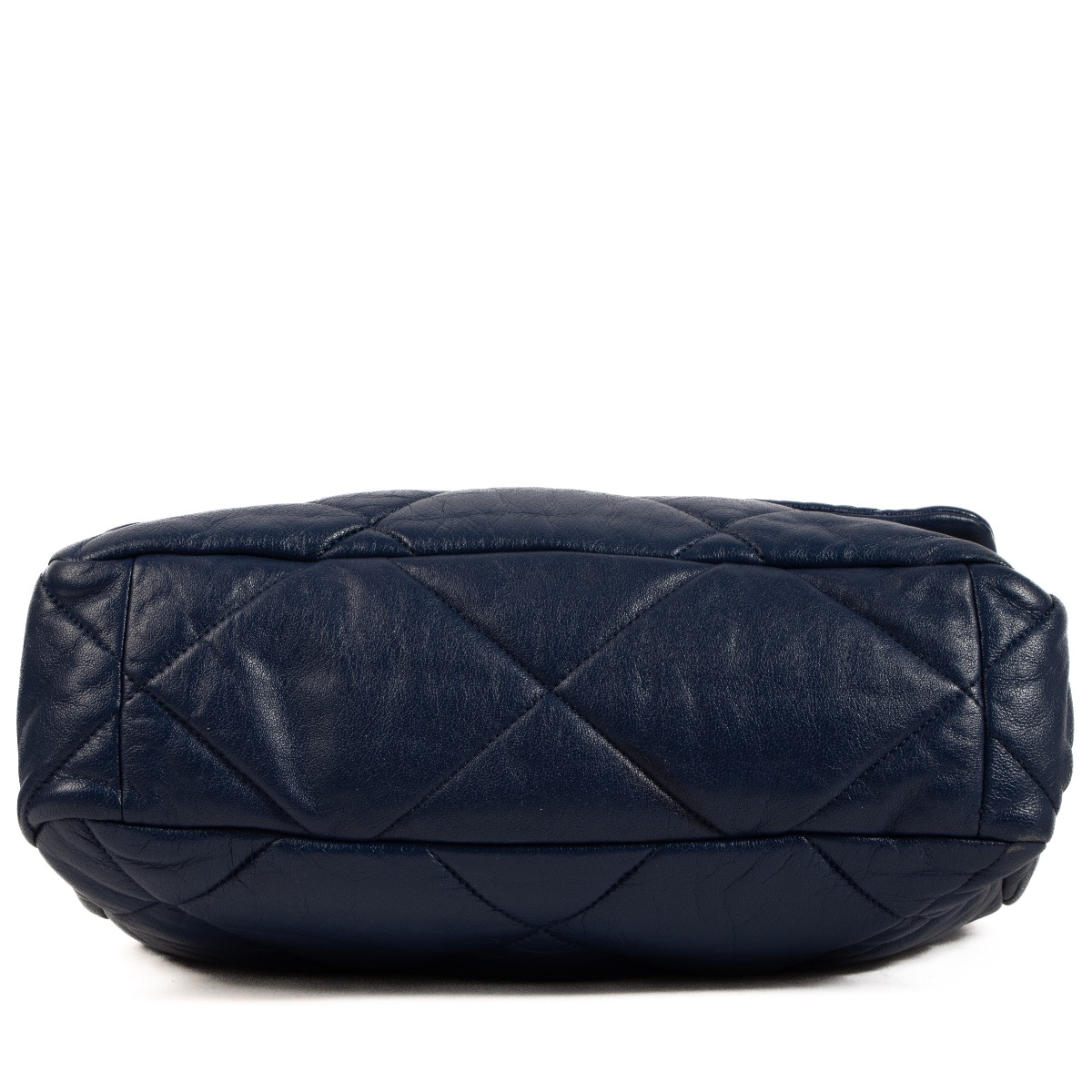 Chanel Blue Shiny Goatskin 19 Large Handbag ○ Labellov