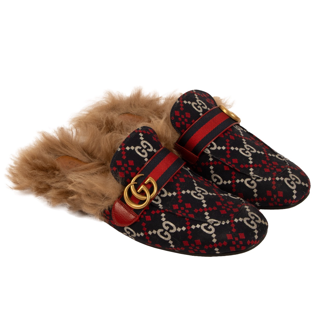 Gucci princetown navy online