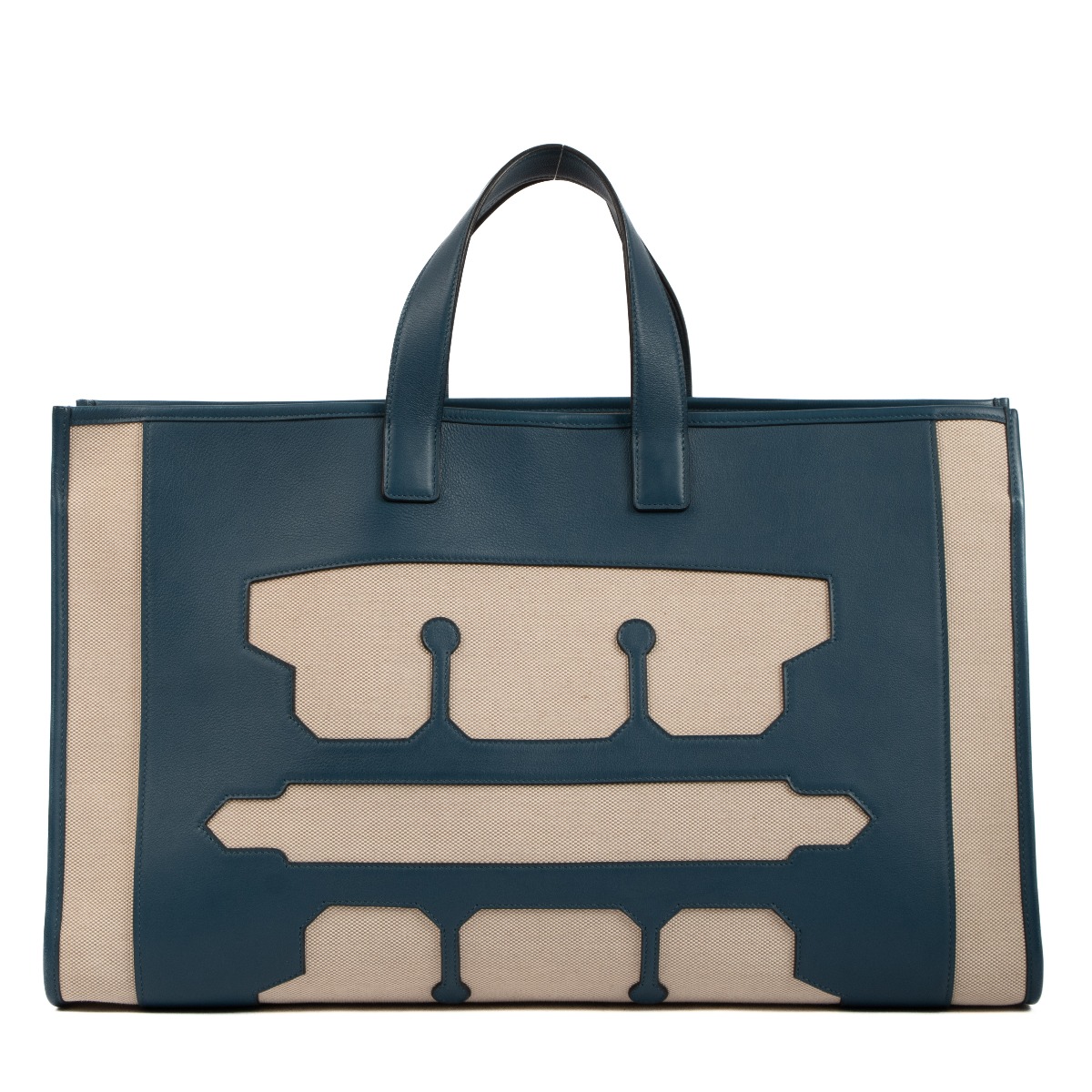 Herm s Swift Toile Petit H Skeleton Tote GM Bag Labellov Buy