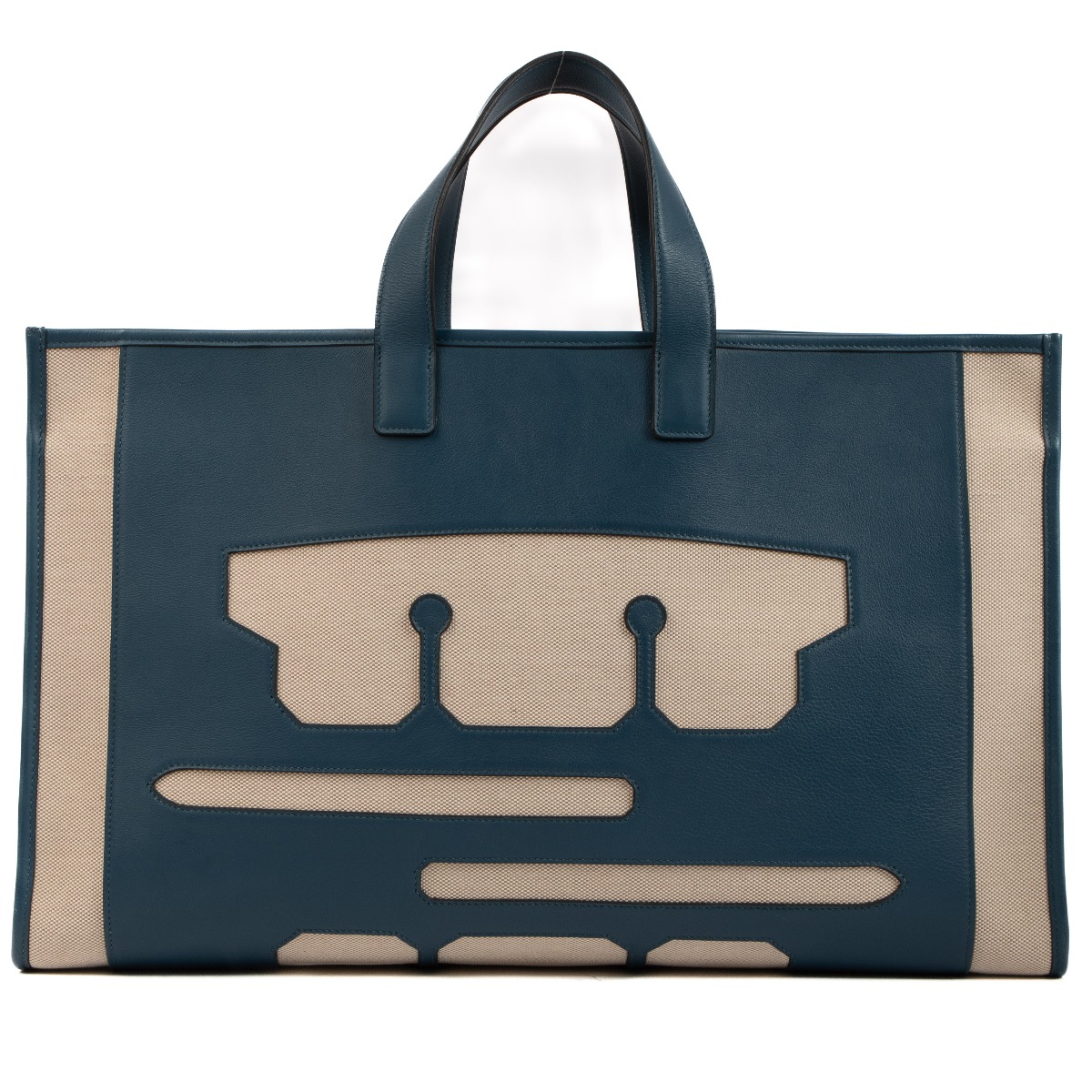 Herm s Swift Toile Petit H Skeleton Tote GM Bag Labellov Buy