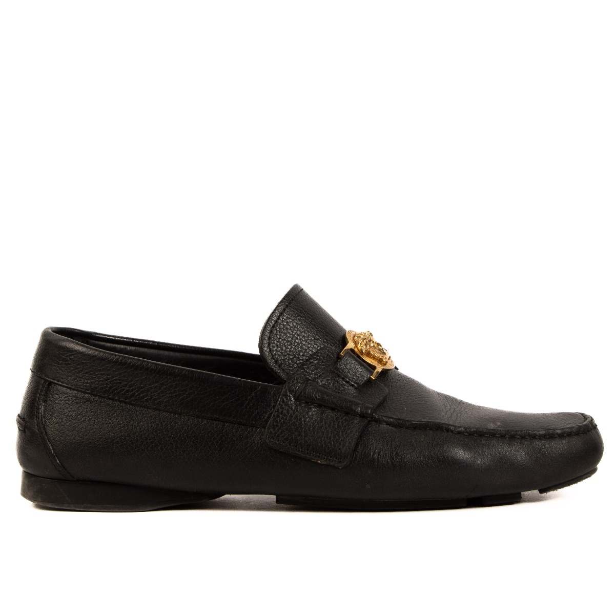 Versace Black Medusa Driver Loafers Size 43 Labellov Buy and Sell Authentic Luxury