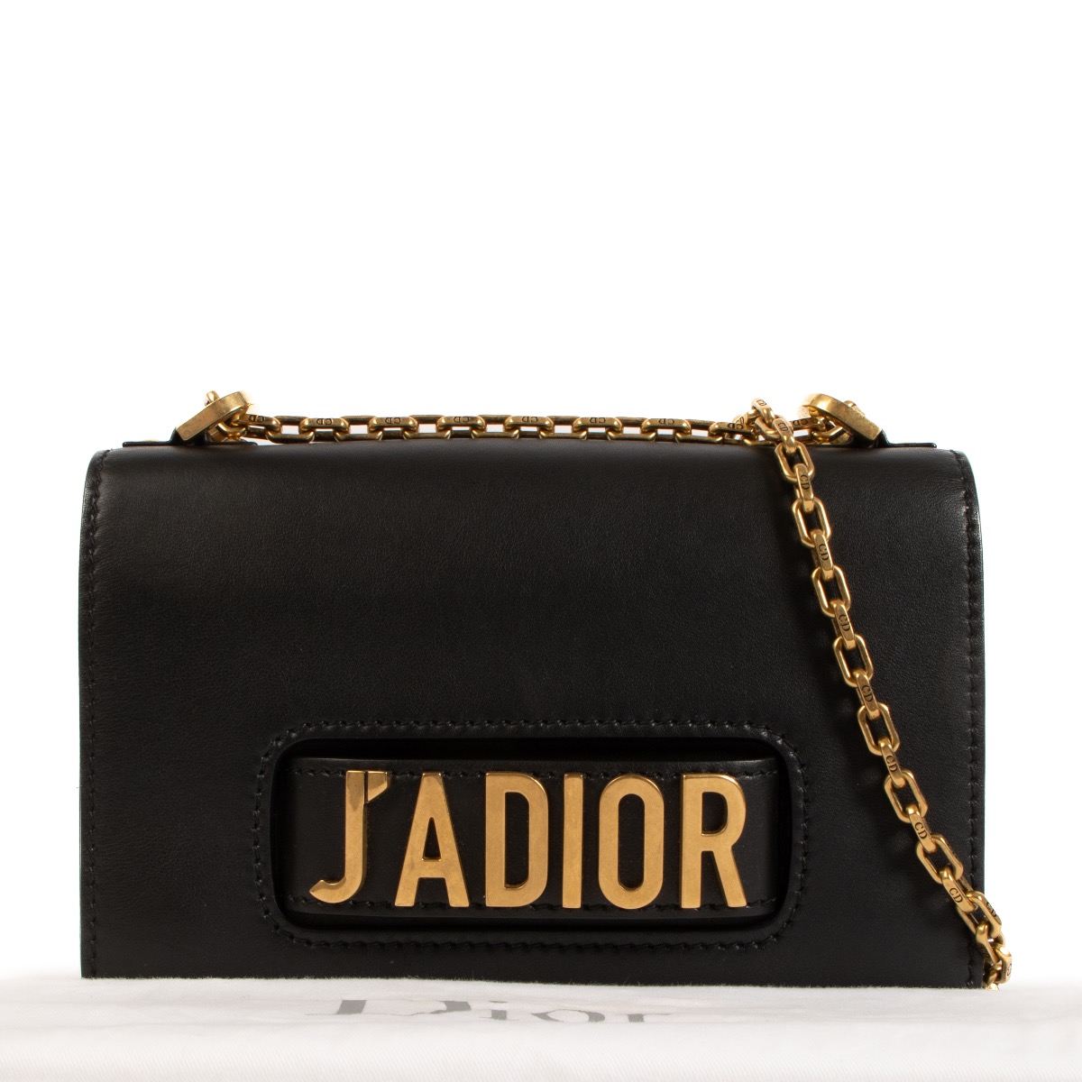 Christian Dior Black Leather J'adior Shoulder Bag