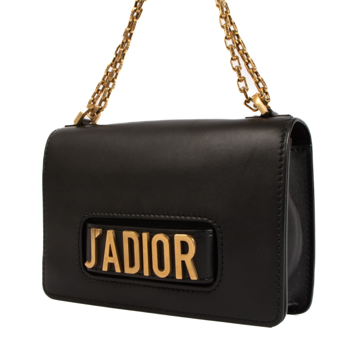 Christian dior black leather tote sales
