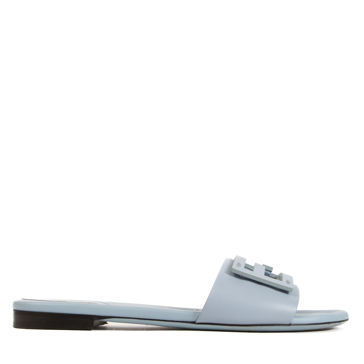 Fendi Baby Blue Signature Sandals - size 38 ○ Labellov