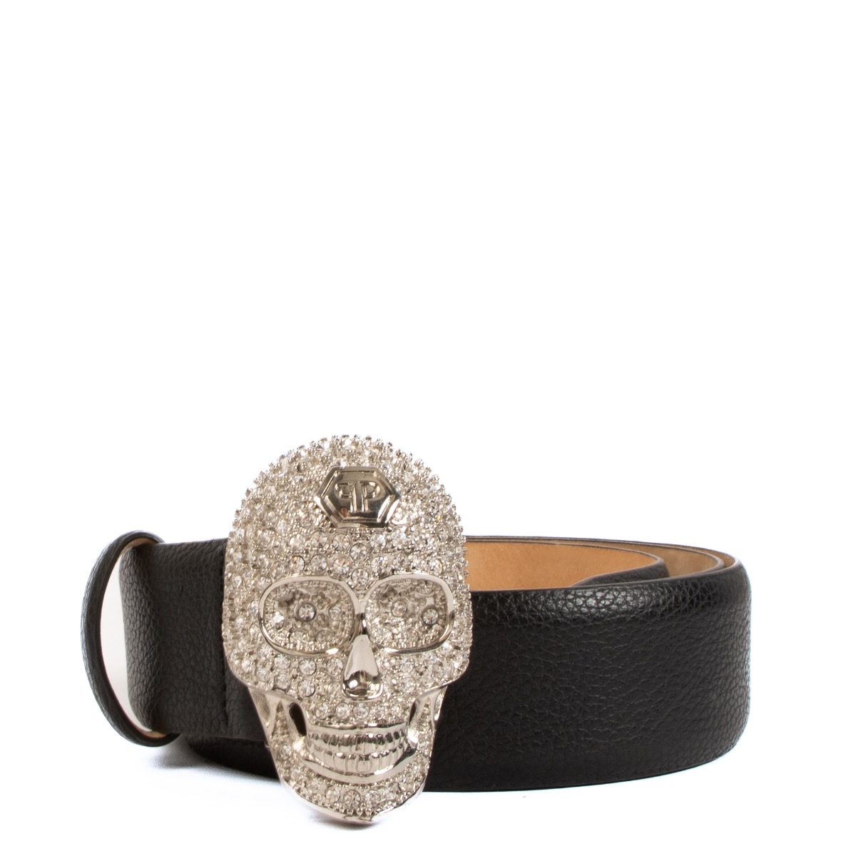 Philipp Plein Black Crystal Skull Belt size 95 Labellov