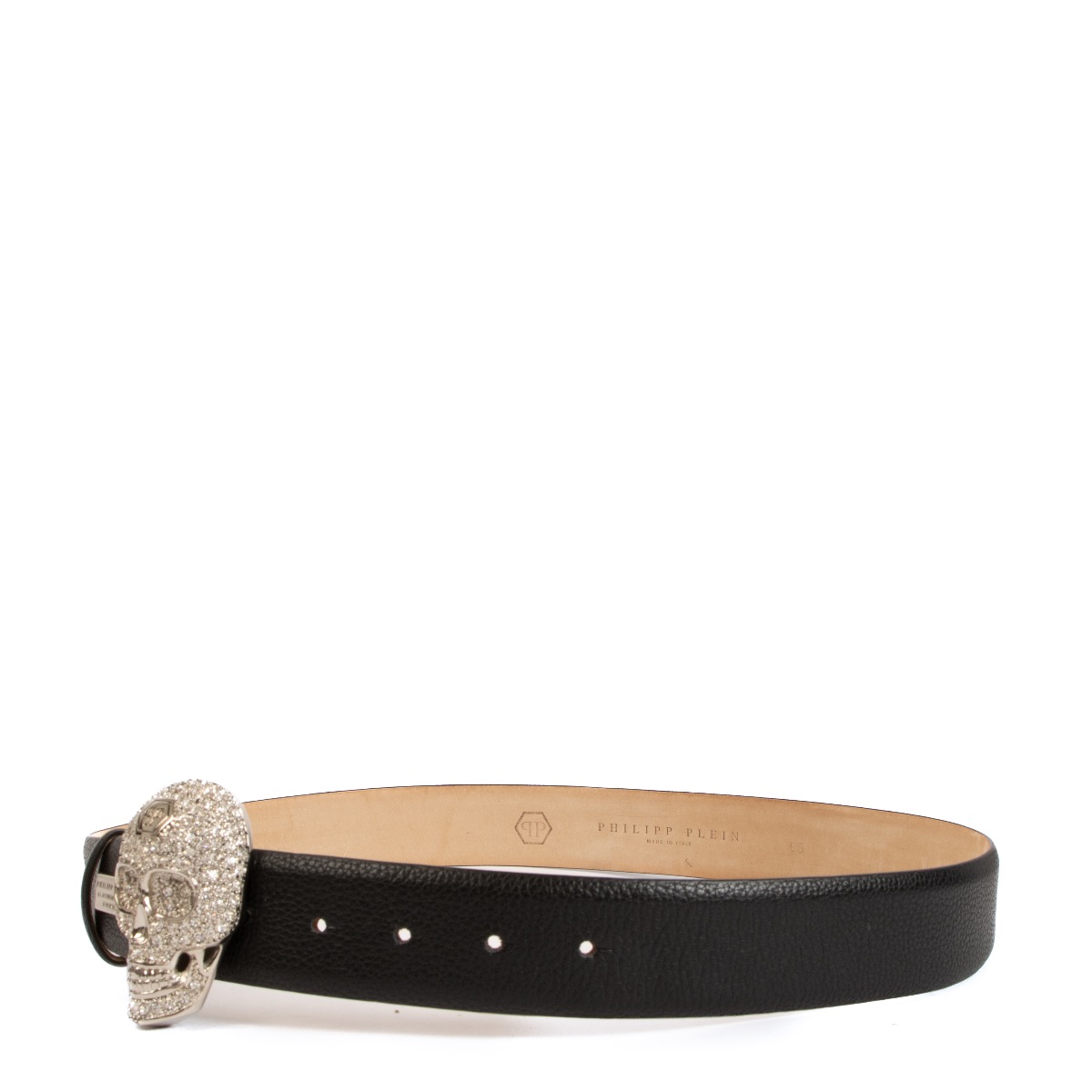人気大割引 Skull Crystal Black Plein Philipp Belt Labellov ○ 95 size - 小物