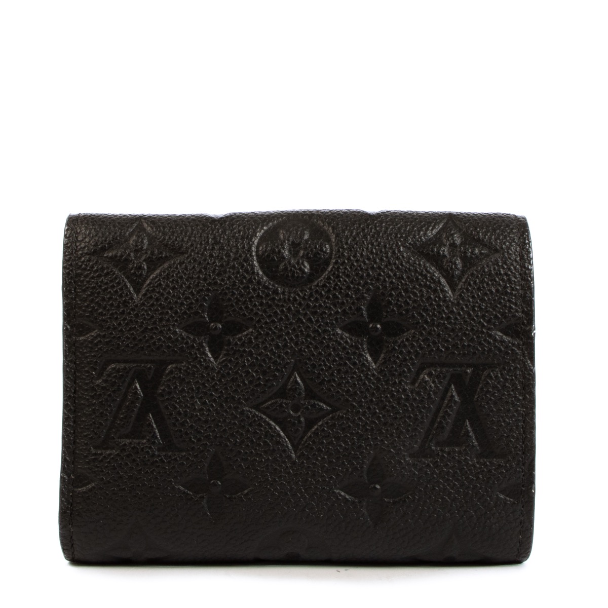 【特別セール品】 Black Vuitton Louis Monogram Victorine Leather Empreinte 財布・ケース・小物入れ