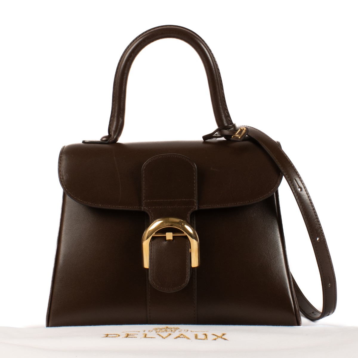 DELVAUX☆Brillant ロングウォレットチェーン付BOX CALF パリ発 DELVAUX ブリヨン ロングチェーンウォレット Rodeo Calf