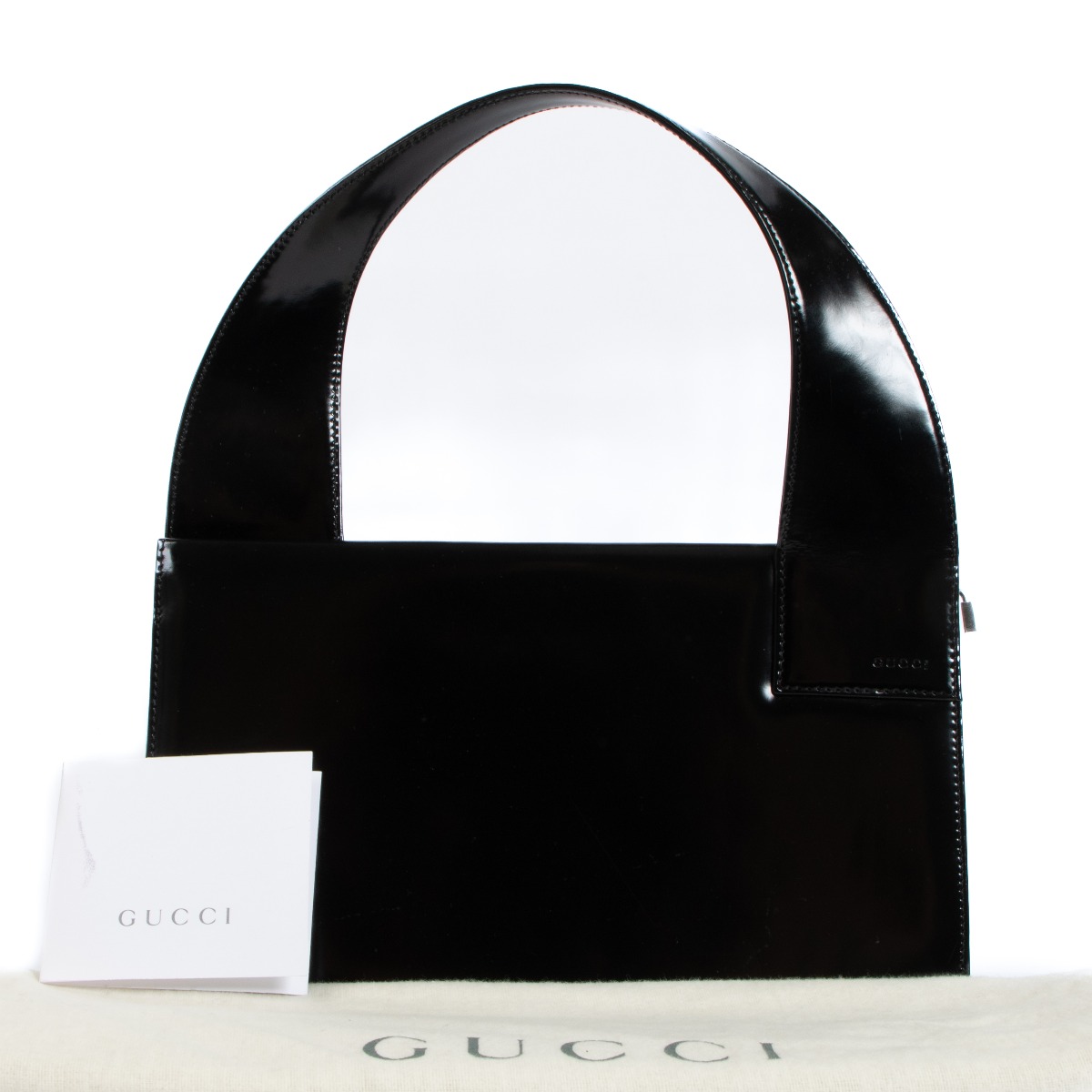 Gucci Tom Ford Black Leather Horsebit Clutch Bag ! RARE