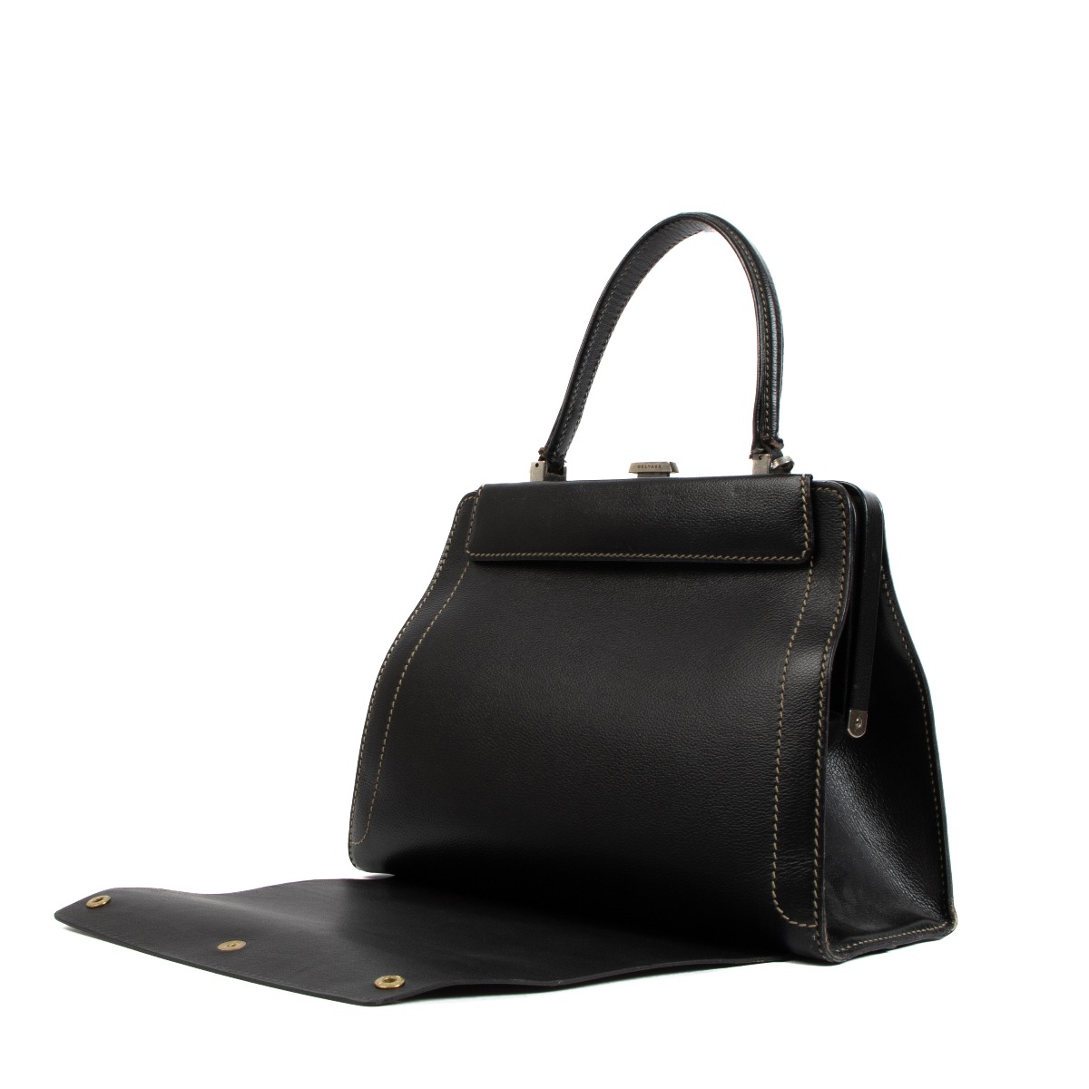 Delvaux Black Jumping Illusion Top Handle Bag ○ Labellov