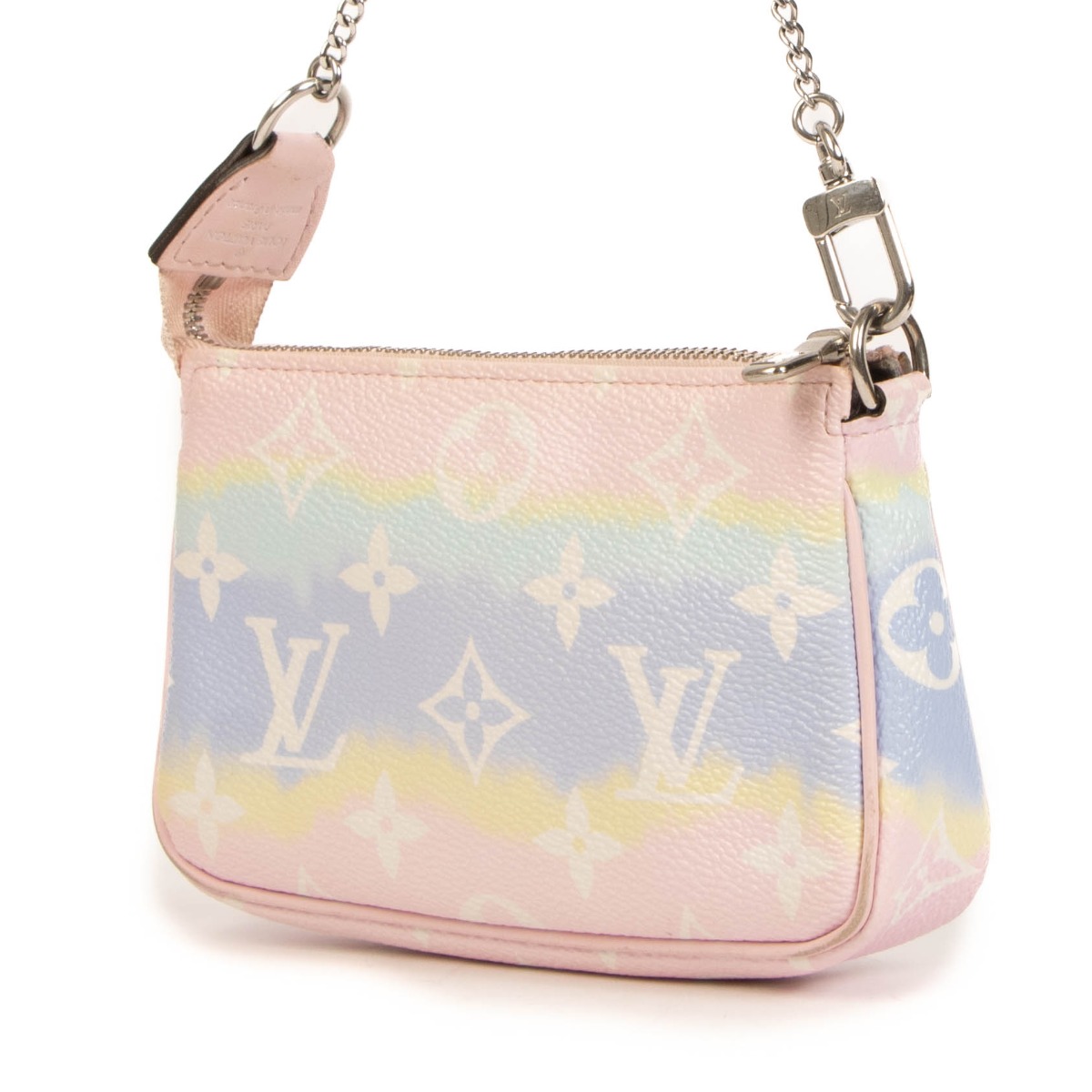 RECEIPT 2020 Louis Vuitton Escale Pastel Mini Pochette Accessories Clutch  Bag