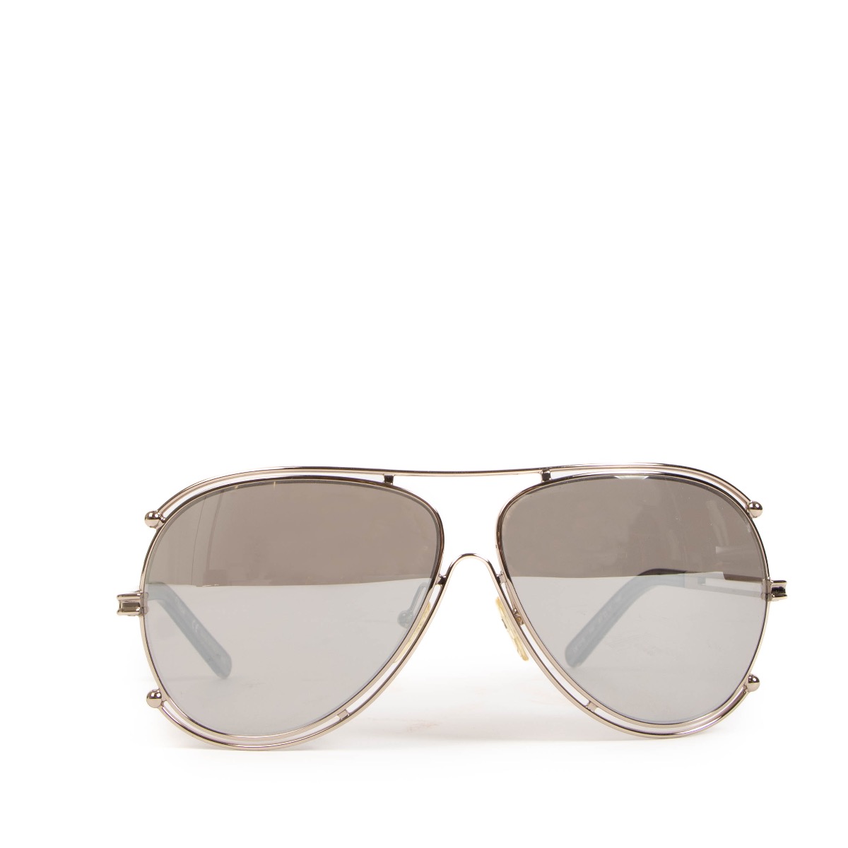 Chlo Isidora Silver Aviator Sunglasses Labellov Buy and