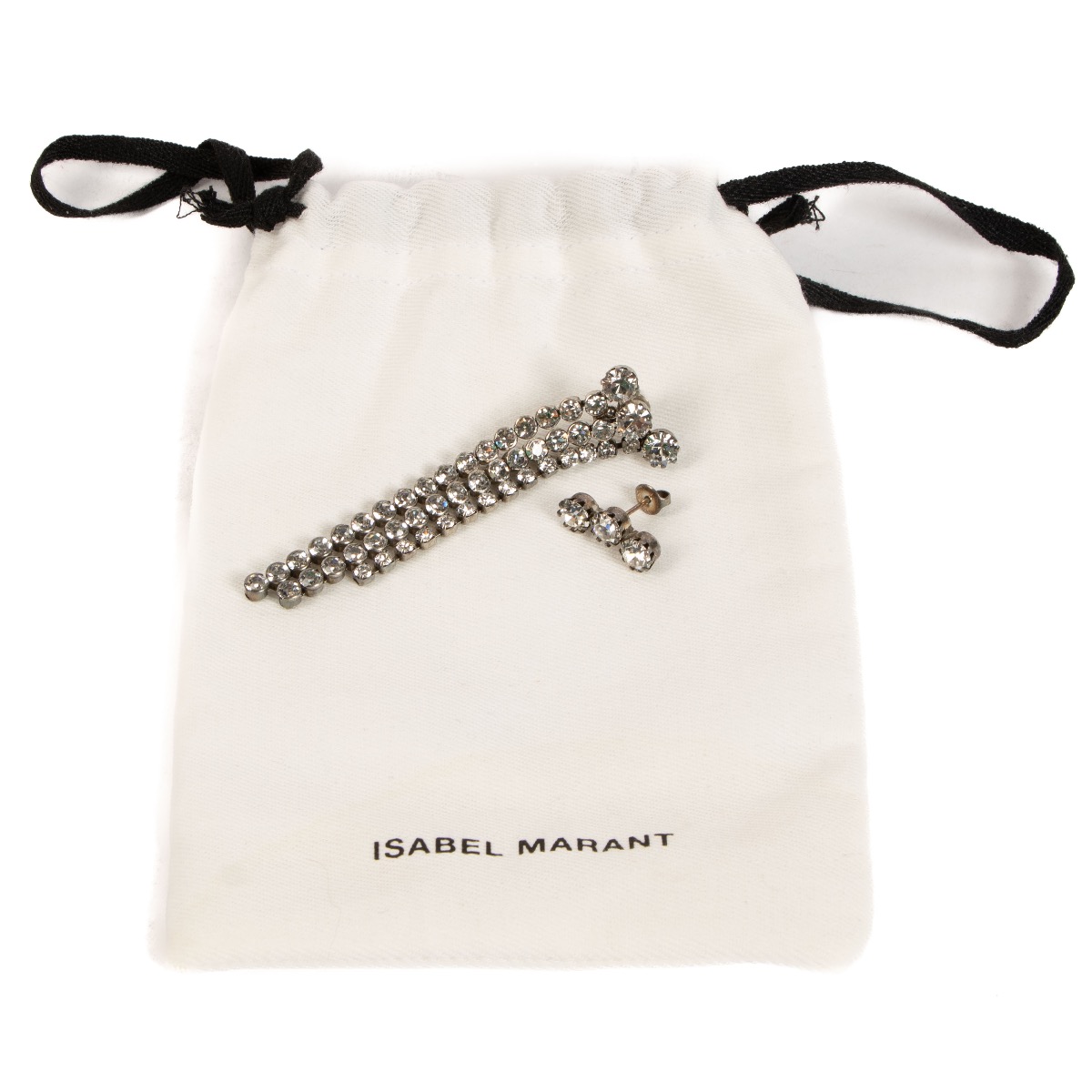 Isabel Marant Crystal Asymmetric Earrings ○ Labellov ○ Buy and - Main Image
