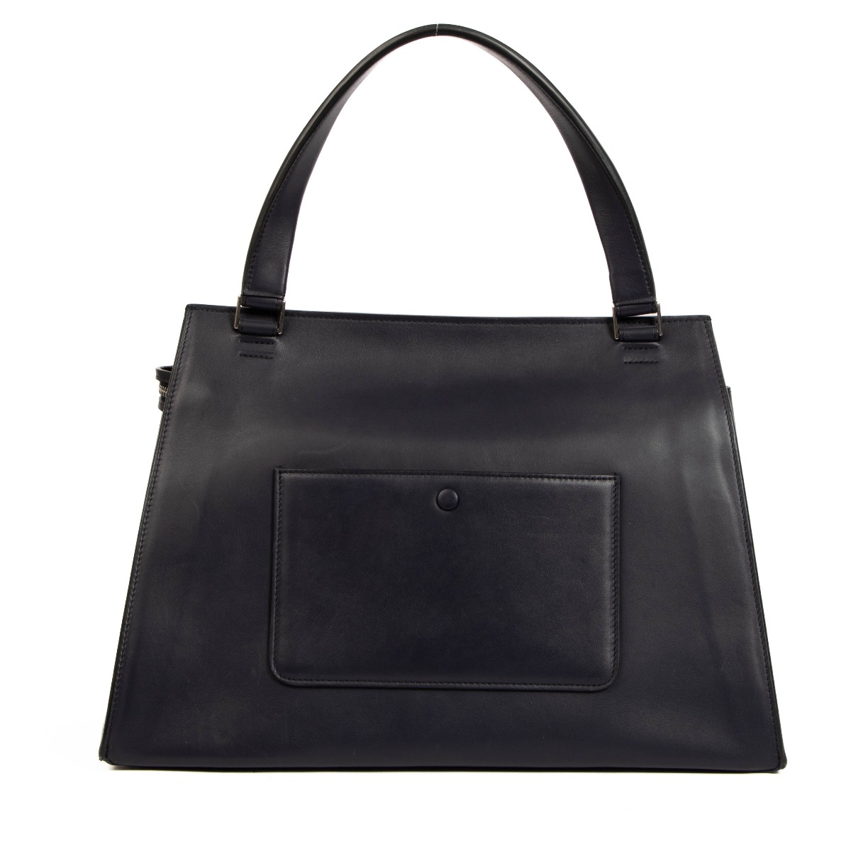 Celine Bicolor Leather Edge Large Top Handle Bag ○ Labellov