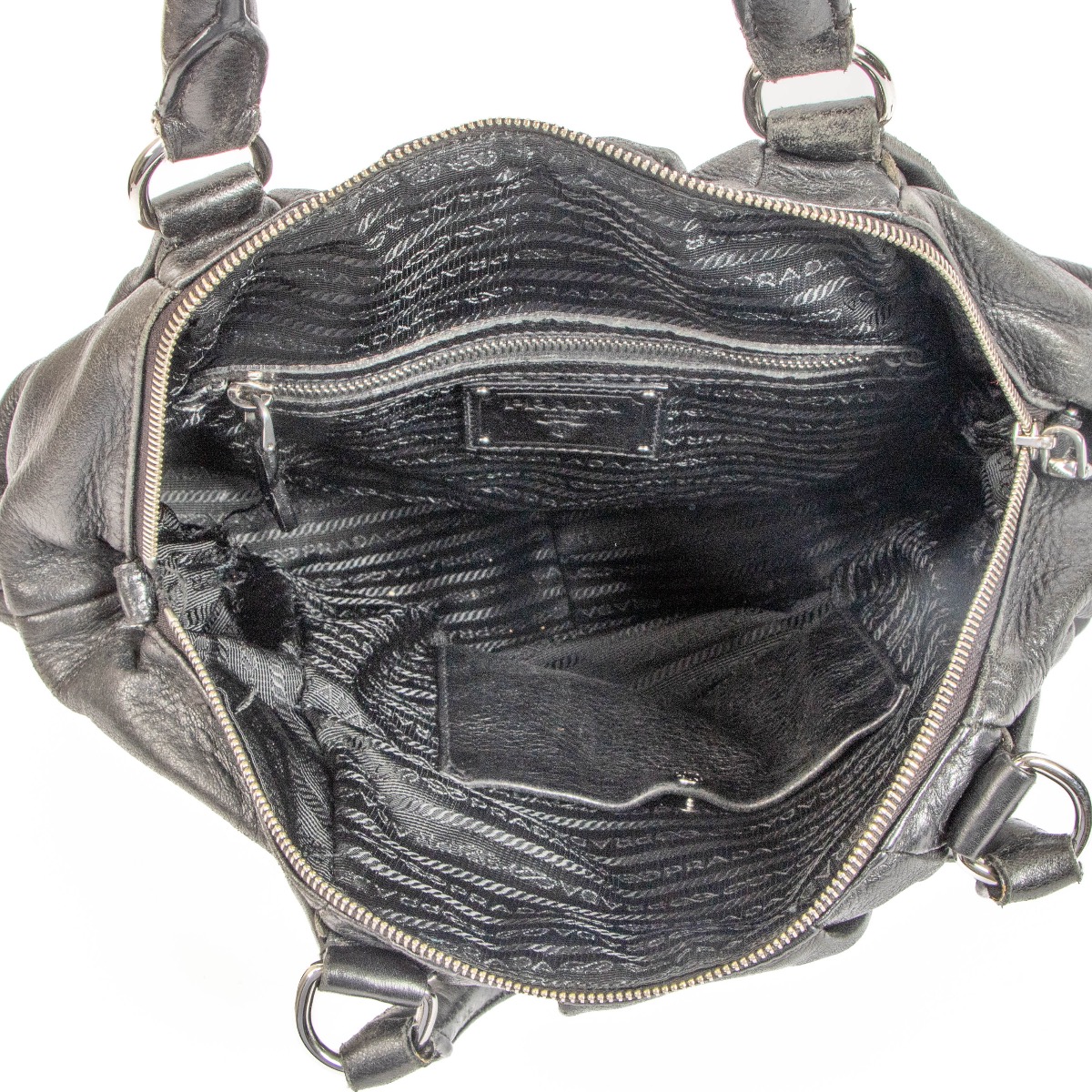 2024人気の Prada Sell and Buy ○ Labellov ○ Bag Shoulder Leather Black 下着・アンダーウェア