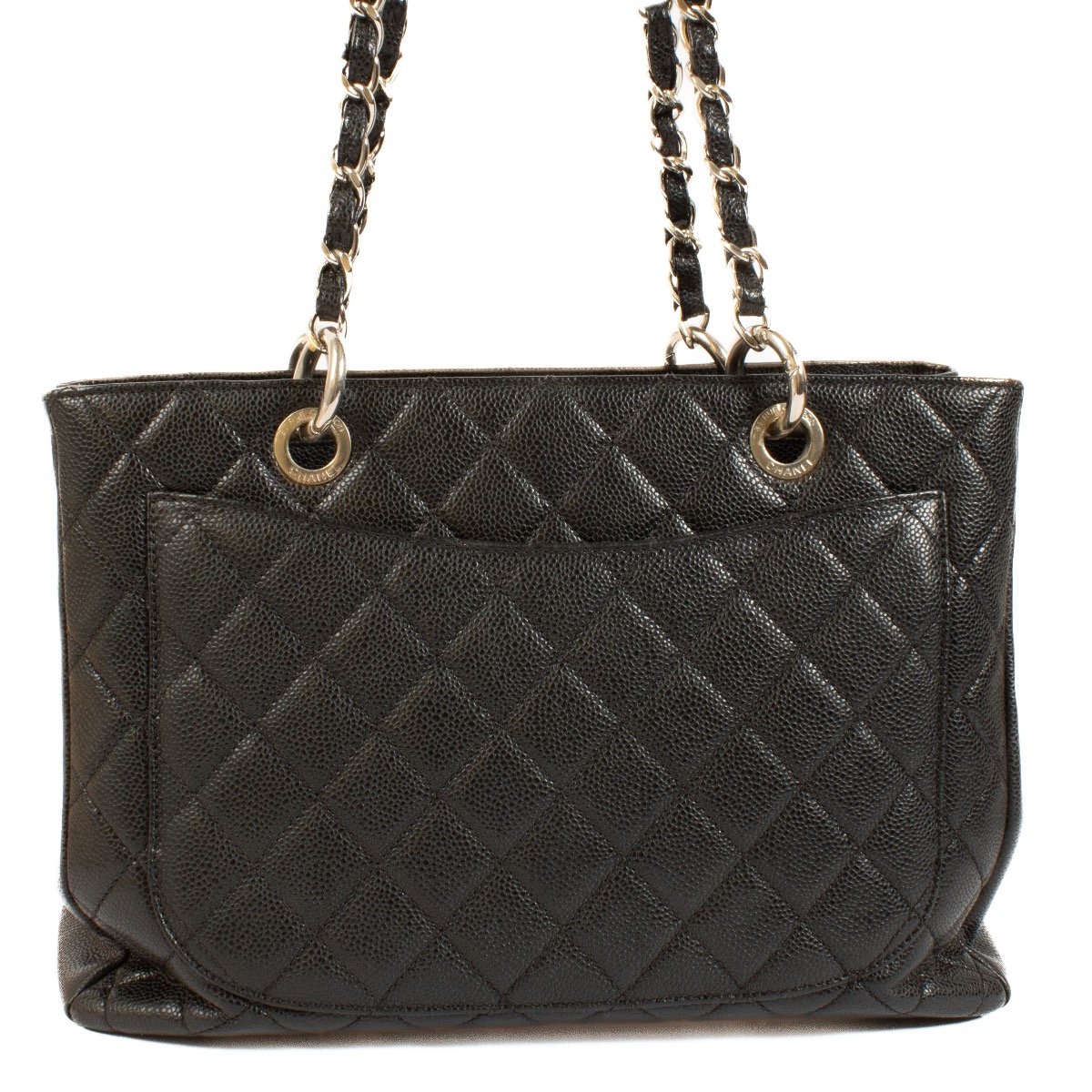 Chanel Black Caviar Leather GST Grand Shopping Tote