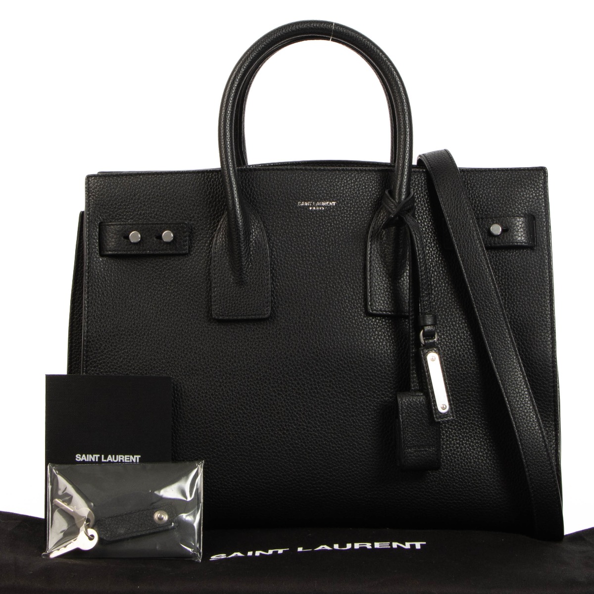 Saint Laurent Black Sac de Jour Supple Small Bag Labellov Buy and Sell Authentic Luxury