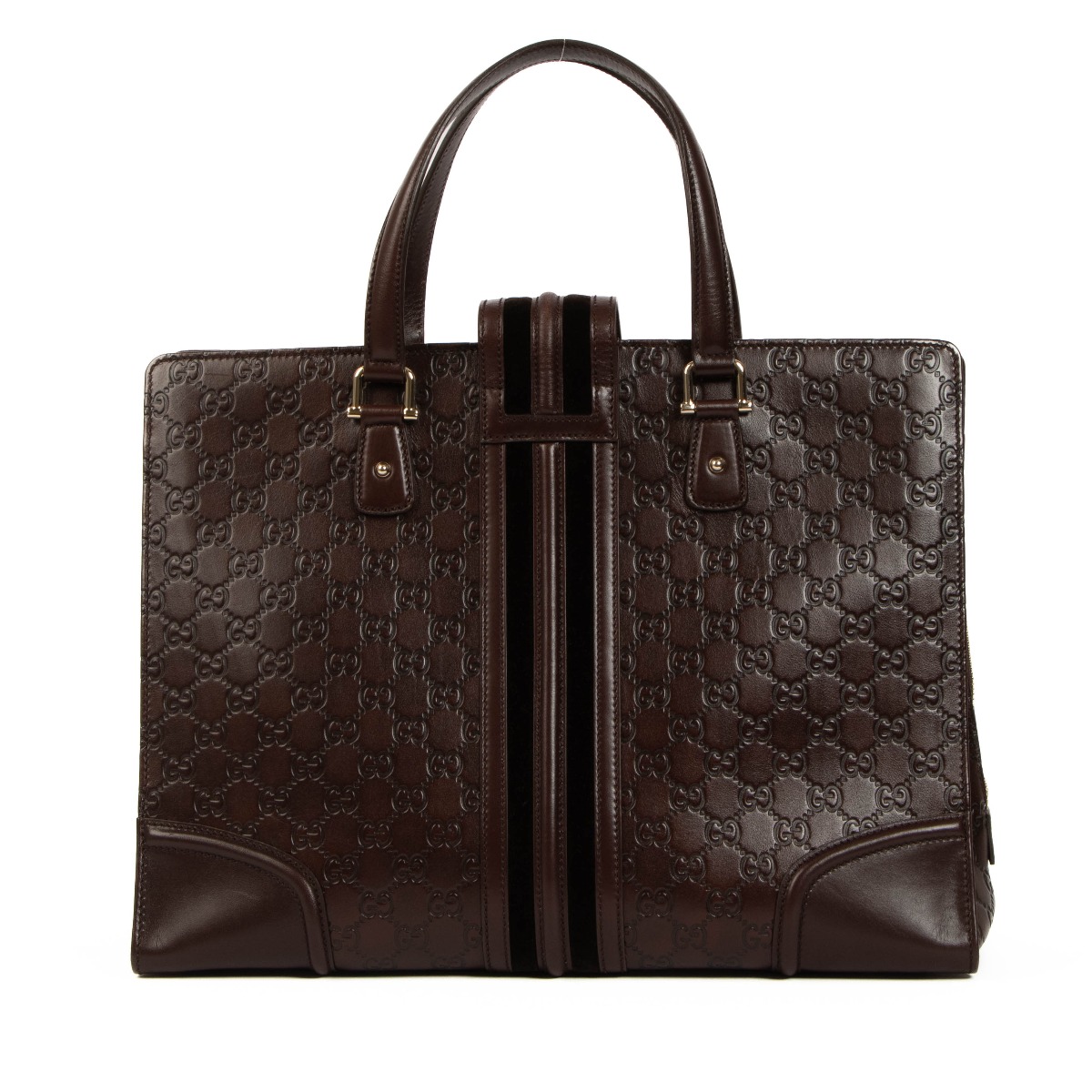 Gucci Brown Guccissima Treasure Large Tote Bag ○ Labellov ○ Buy