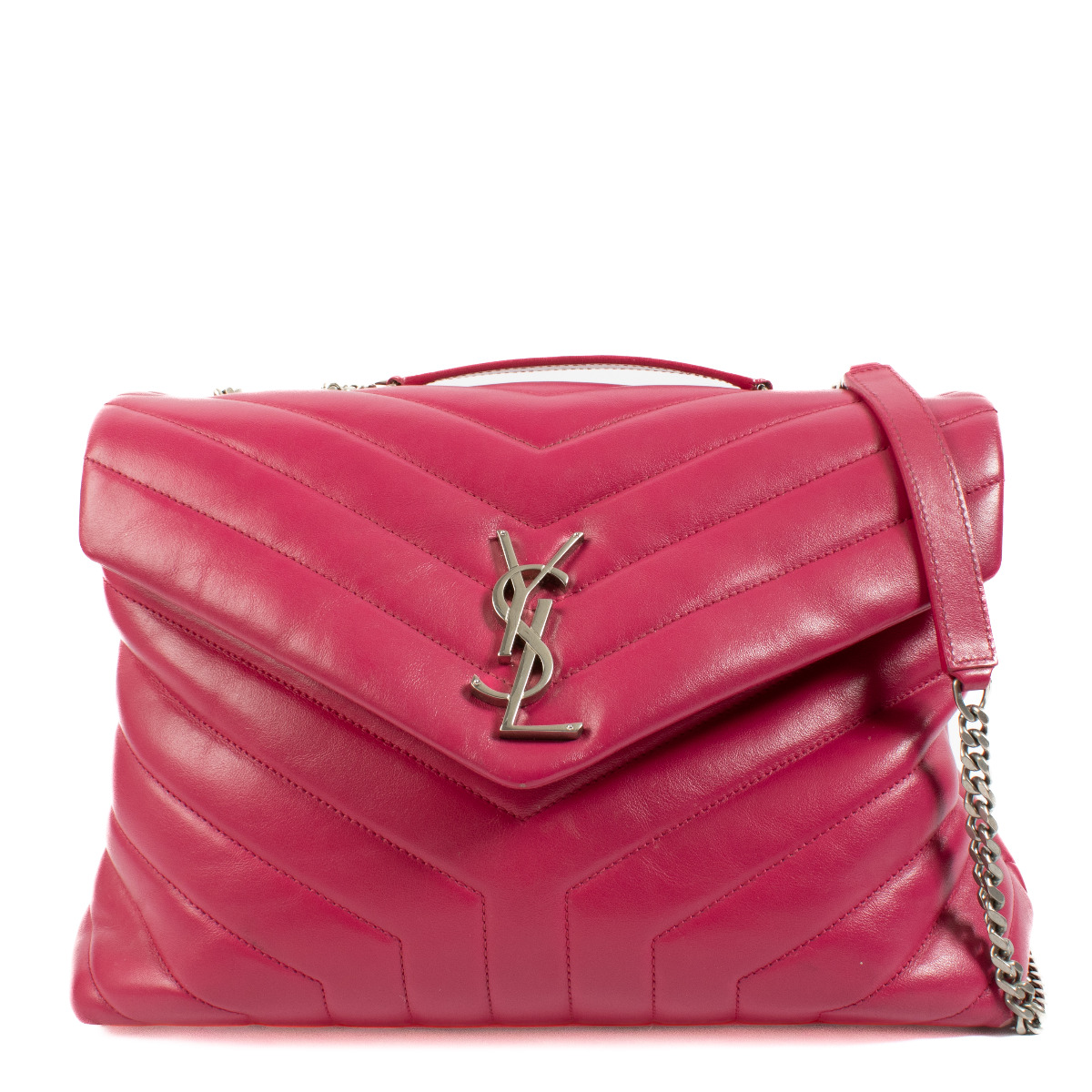Saint Laurent Fuchsia Medium Loulou Bag Labellov Buy and Sell Authentic Luxury