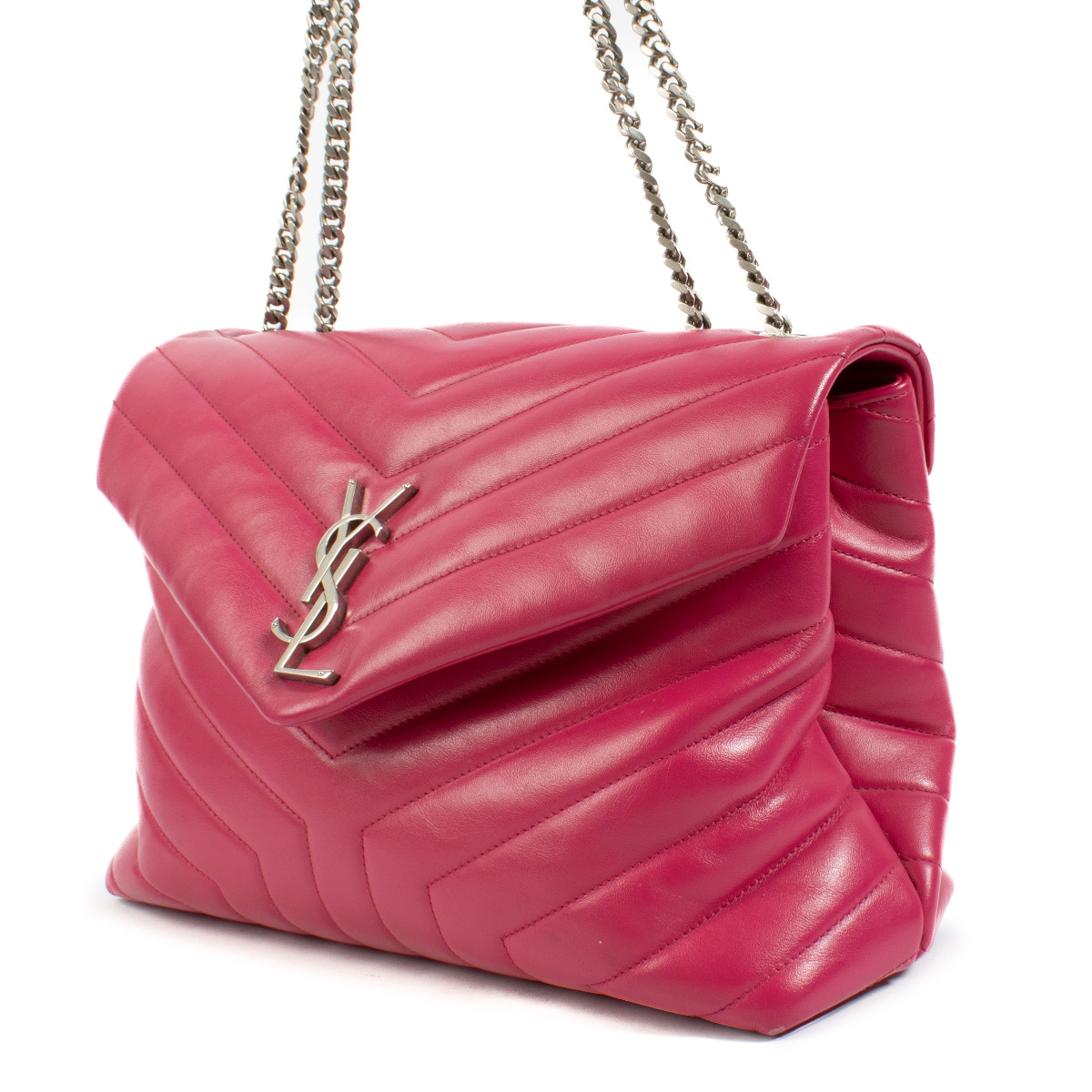 YSL フューシャピンク バッグ 美品 レディース