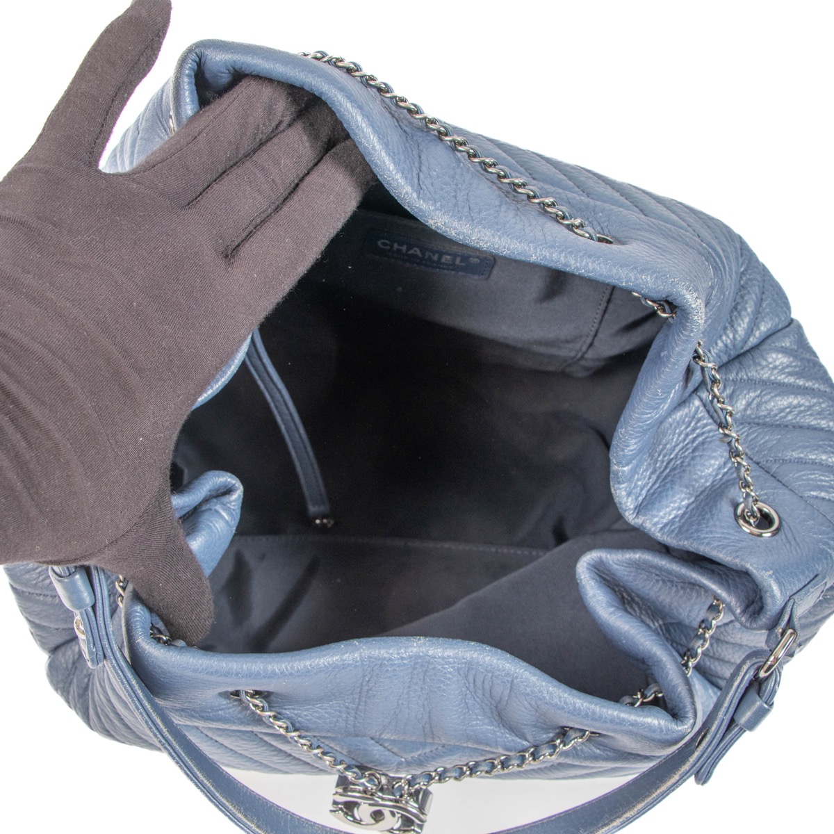Chanel deerskin bucket bag hot sale