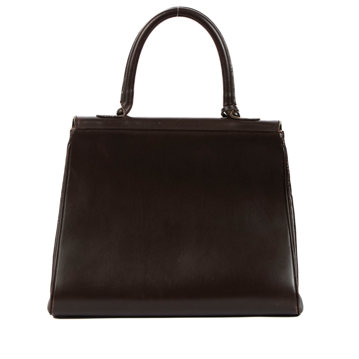 Delvaux Brown Brillant MM GHW box For Sale at 1stDibs