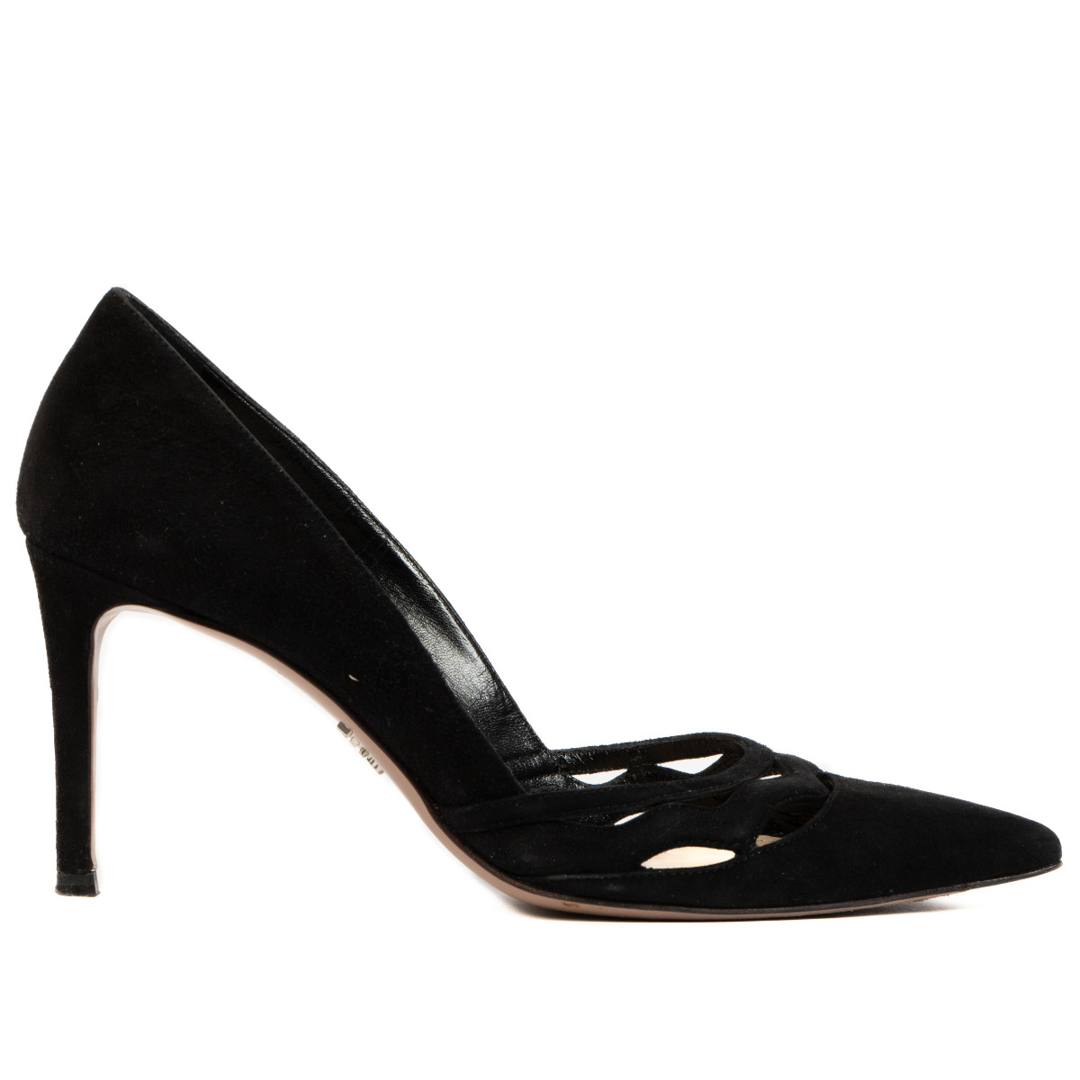 パンプス PRADA Prada Suede Leather Pumps (1I901MFDD75 008 F0007) Prada Black Suede Pumps - size 37 ○ Labellov ○ Buy and