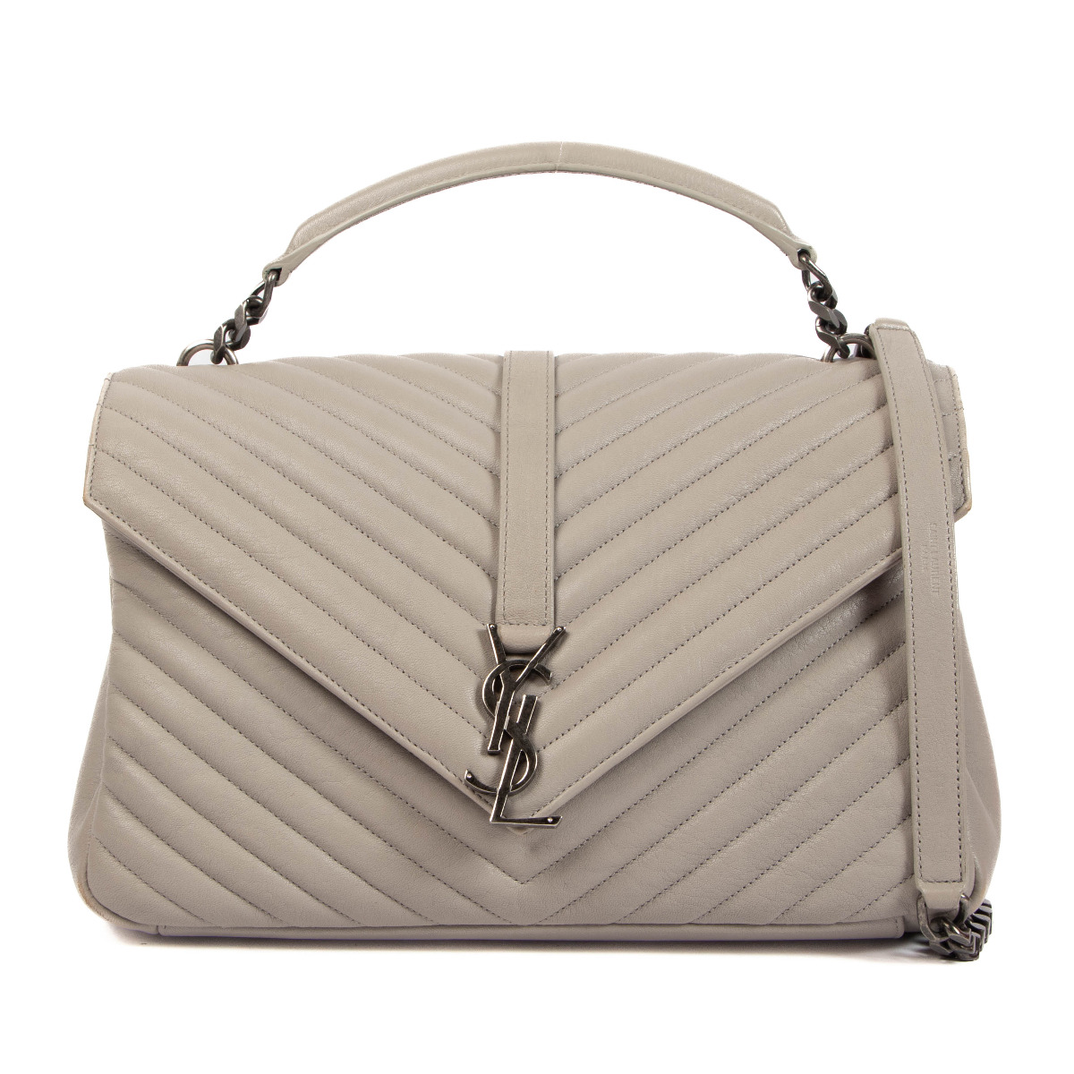 Saint laurent sales college bag grey