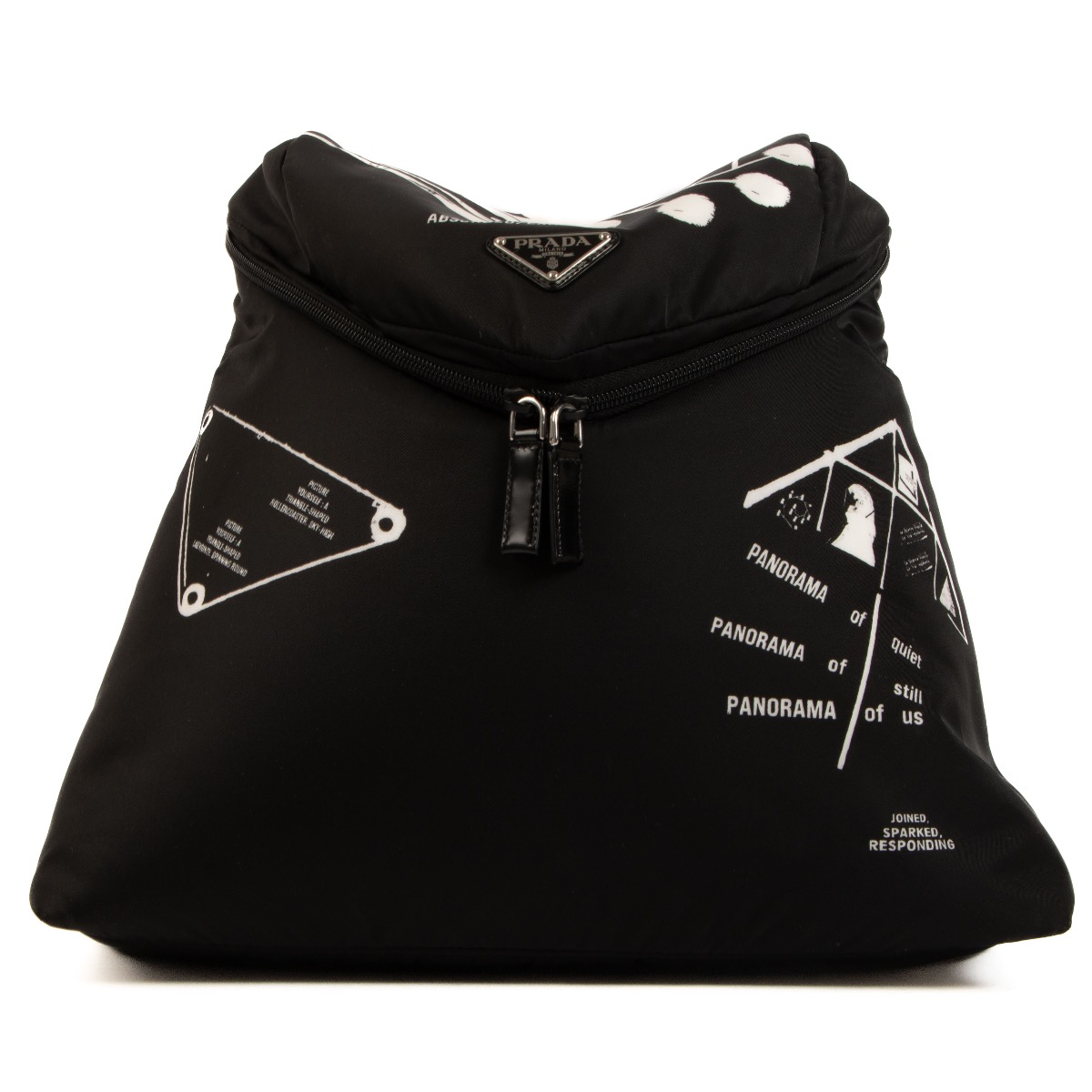 Prada Black Nylon Signaux Backpack Labellov Buy and Sell