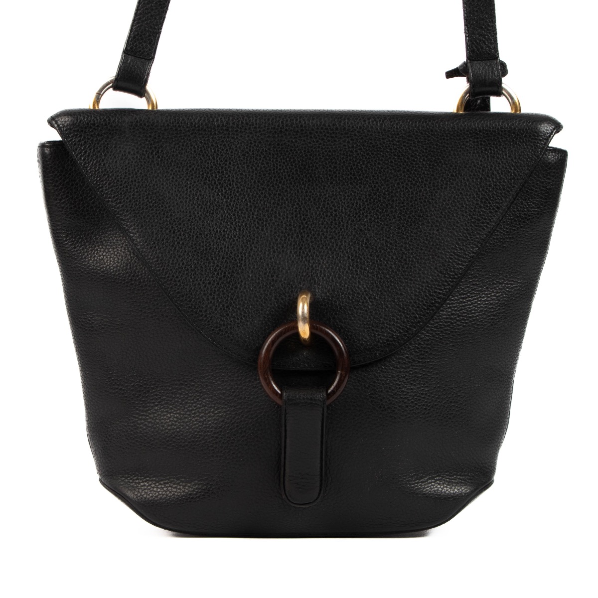 Delvaux Tempête MM - Black Crossbody Bags, Handbags - DVX22761