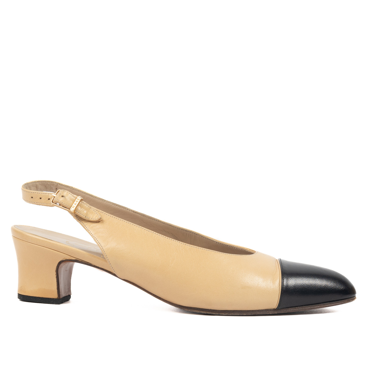 Chanel slingback outlet two tone