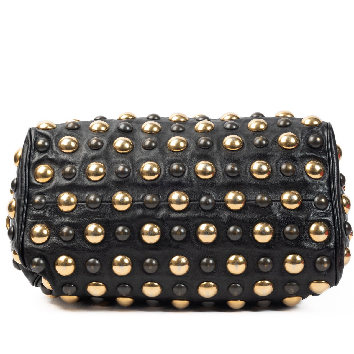 Gucci Black Gold Studded Babushka Boston Bag ○ Labellov ○ Buy and Sell  Authentic Luxury