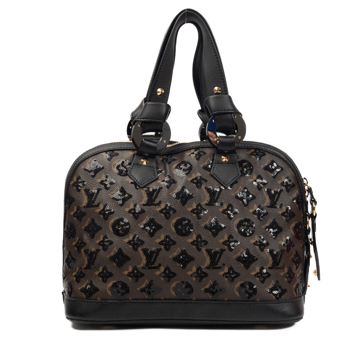 Louis Vuitton Monogram Eclipse Alma Noir Top Handle Bag