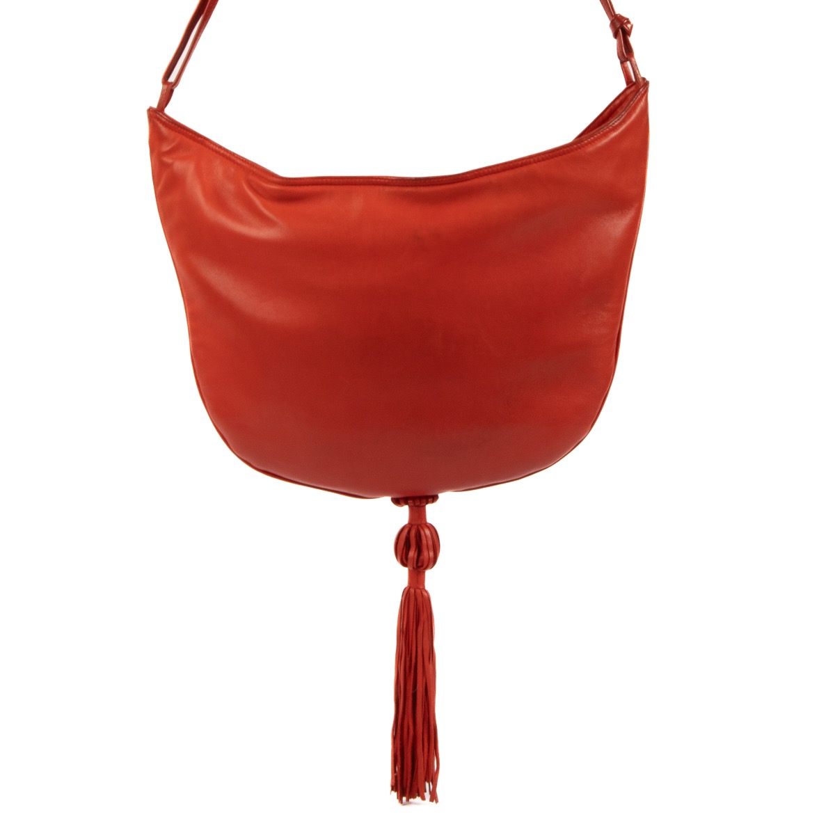 【国内発送関税込】【BOTTEGA VENETA】ハーフムーン バッグ ll10427_bottega_veneta_red_hal