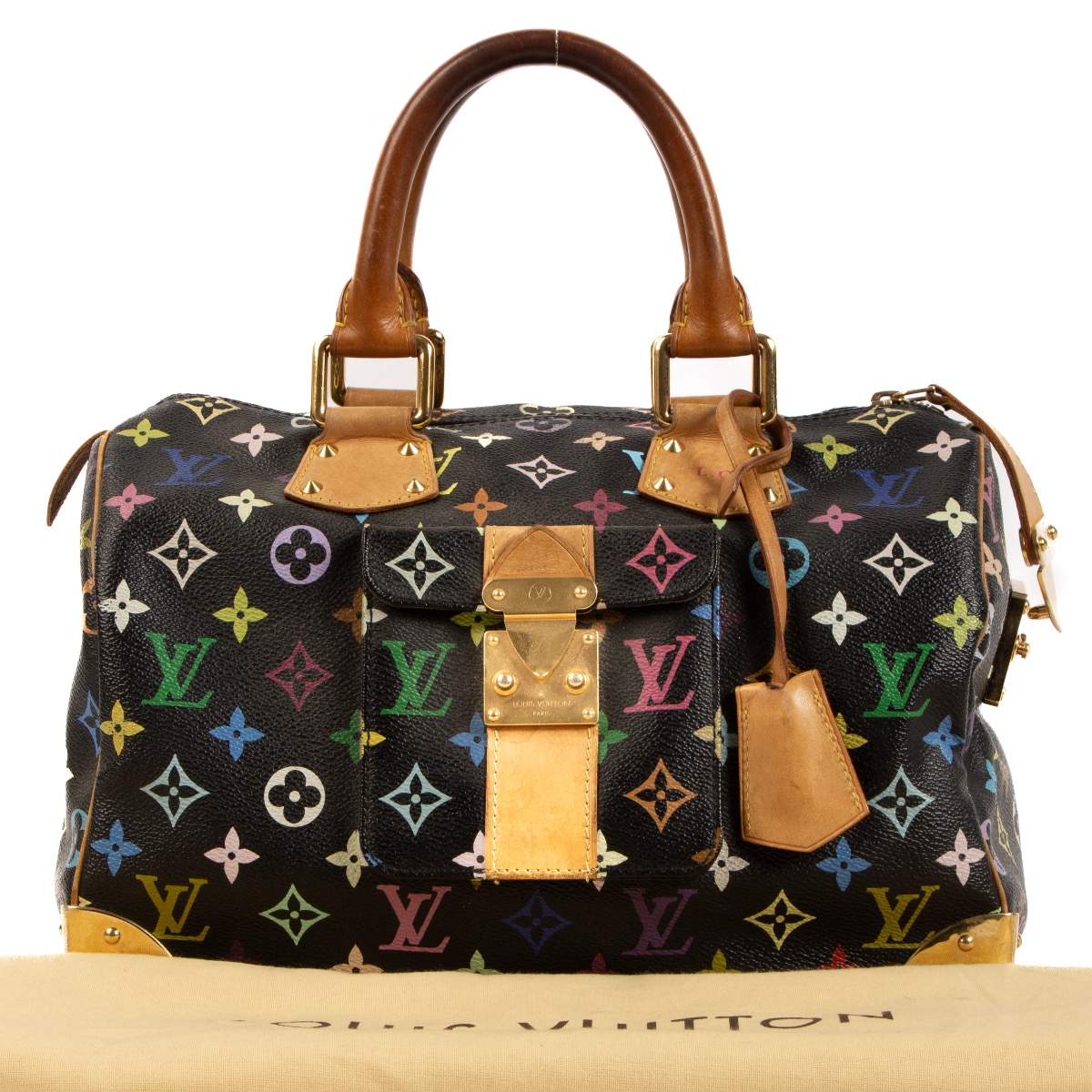 Louis vuitton black colorful monogram sales