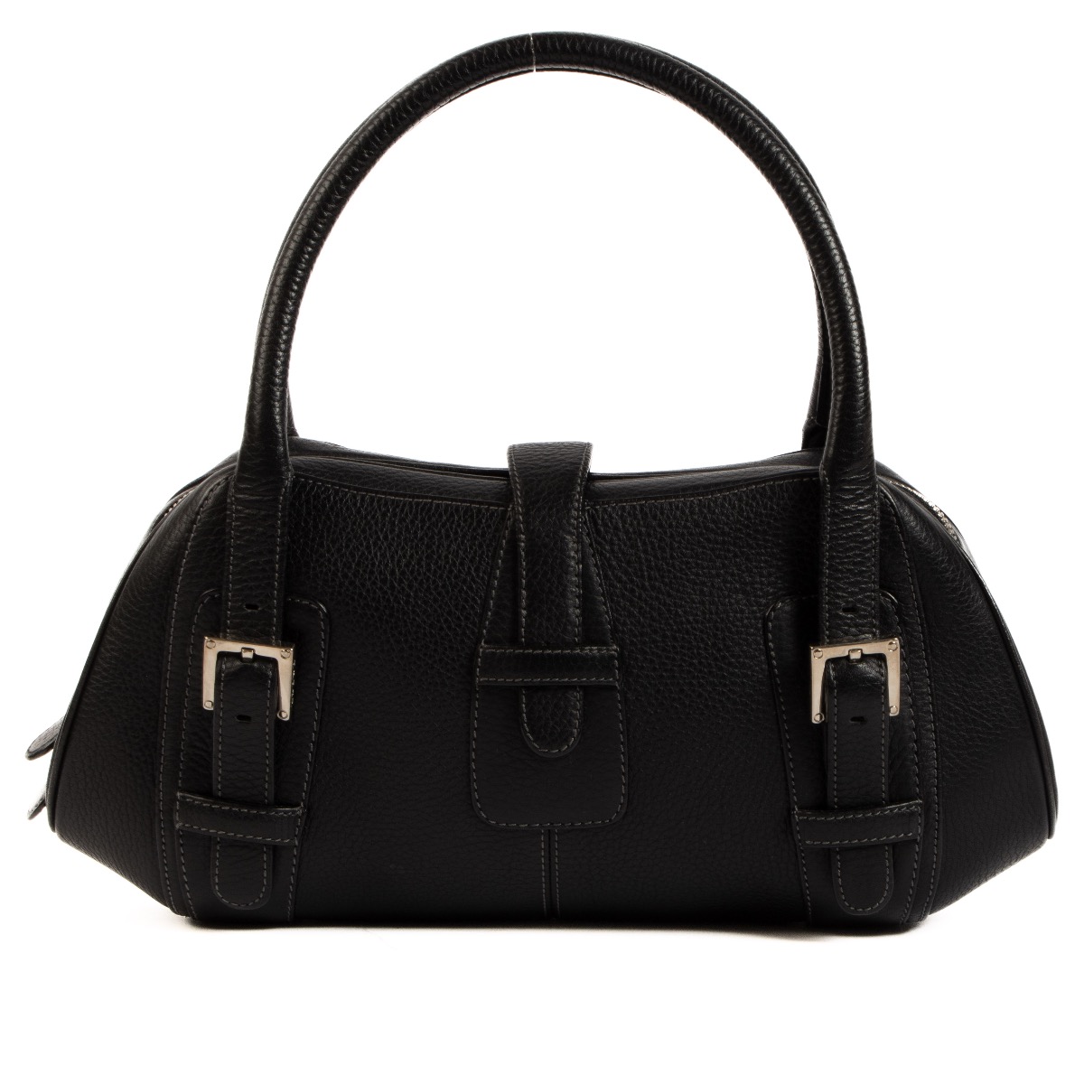 Loewe Black Leather Vintage Handbag Labellov Buy and Sell