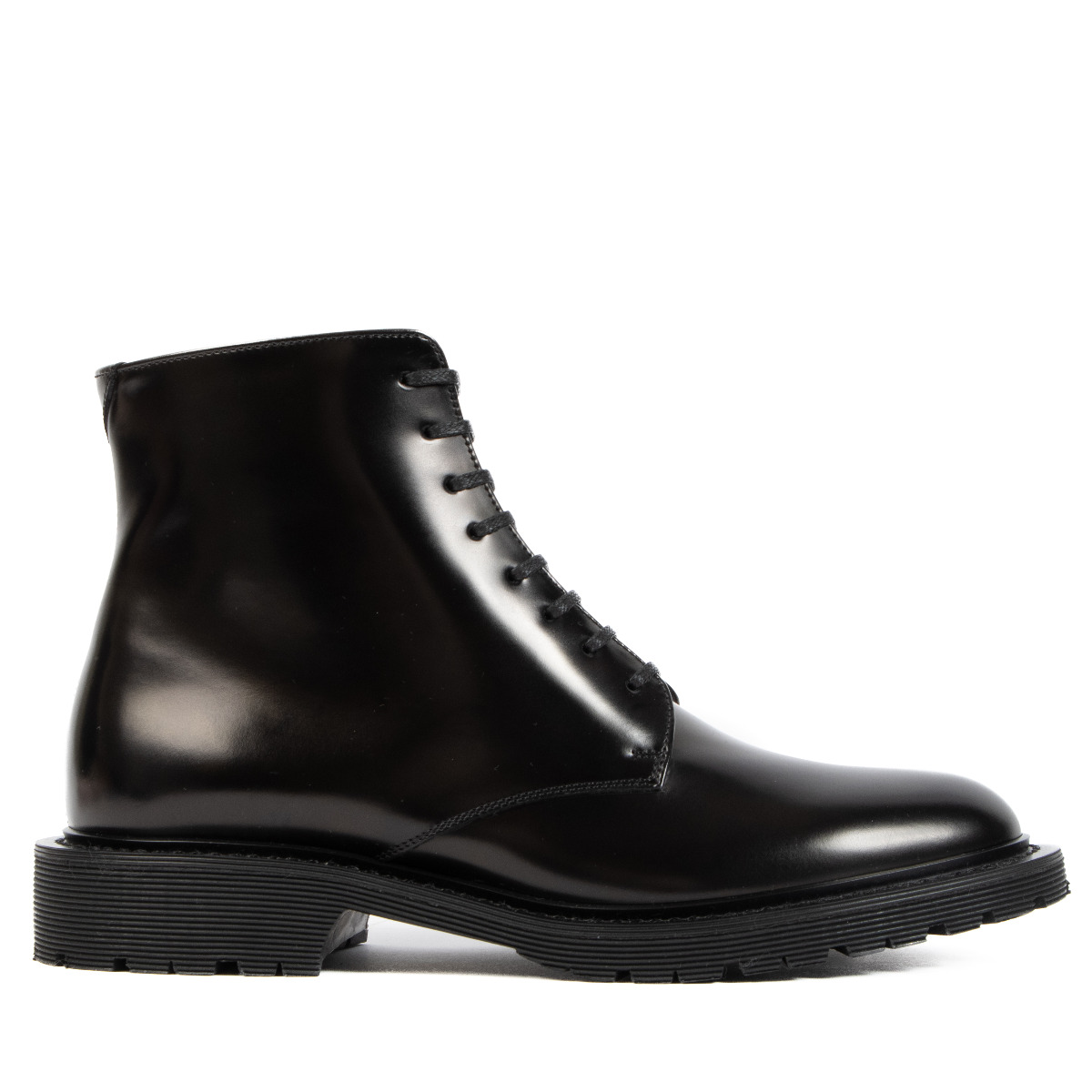 Saint Laurent Black Army Lace-up Boots - size 36 ○ Labellov