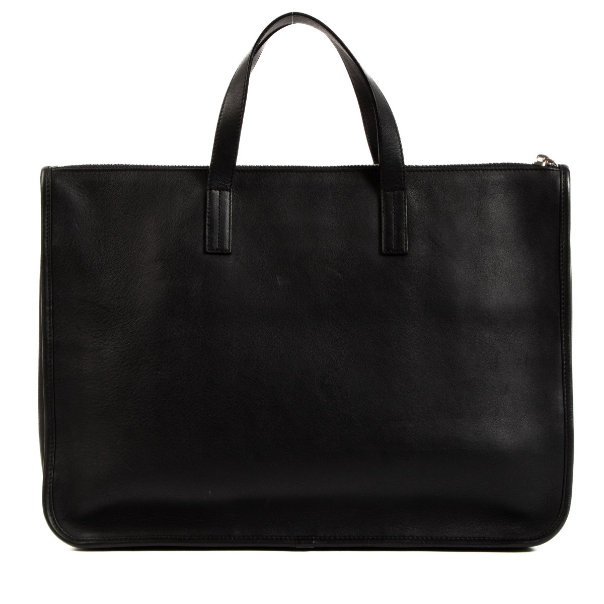 Loewe Black Leather Tote Bag Briefcase ○ Labellov ○ Buy and Sell