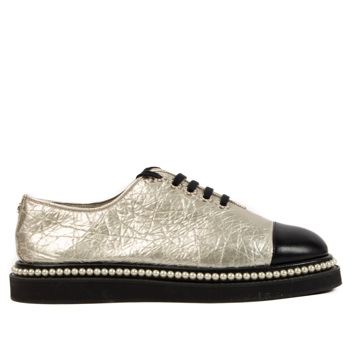 Chanel sales silver shoes