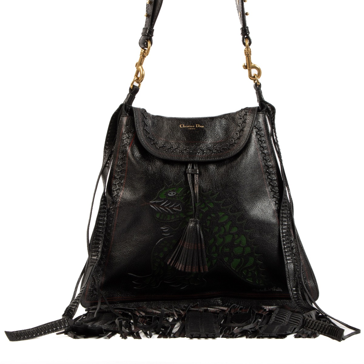 CHRISTIAN DIOR Calfskin Niki De Saint Phalle Medium Supple